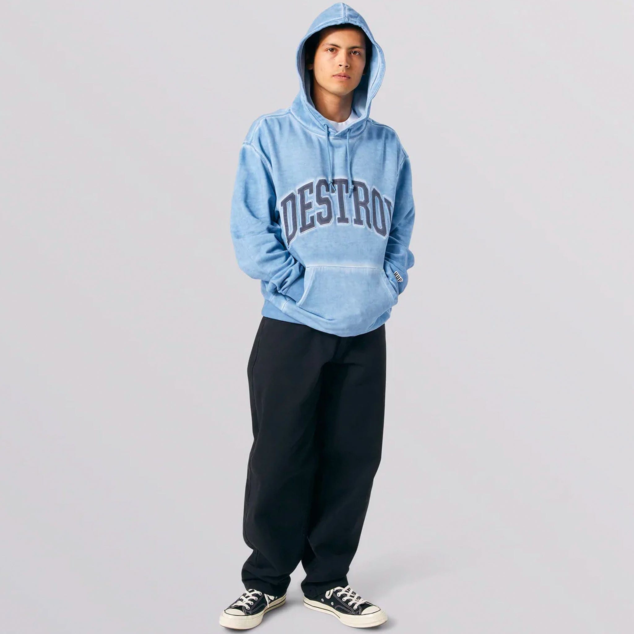 HUF Destroy Rebuild Hoodie (Blue)
