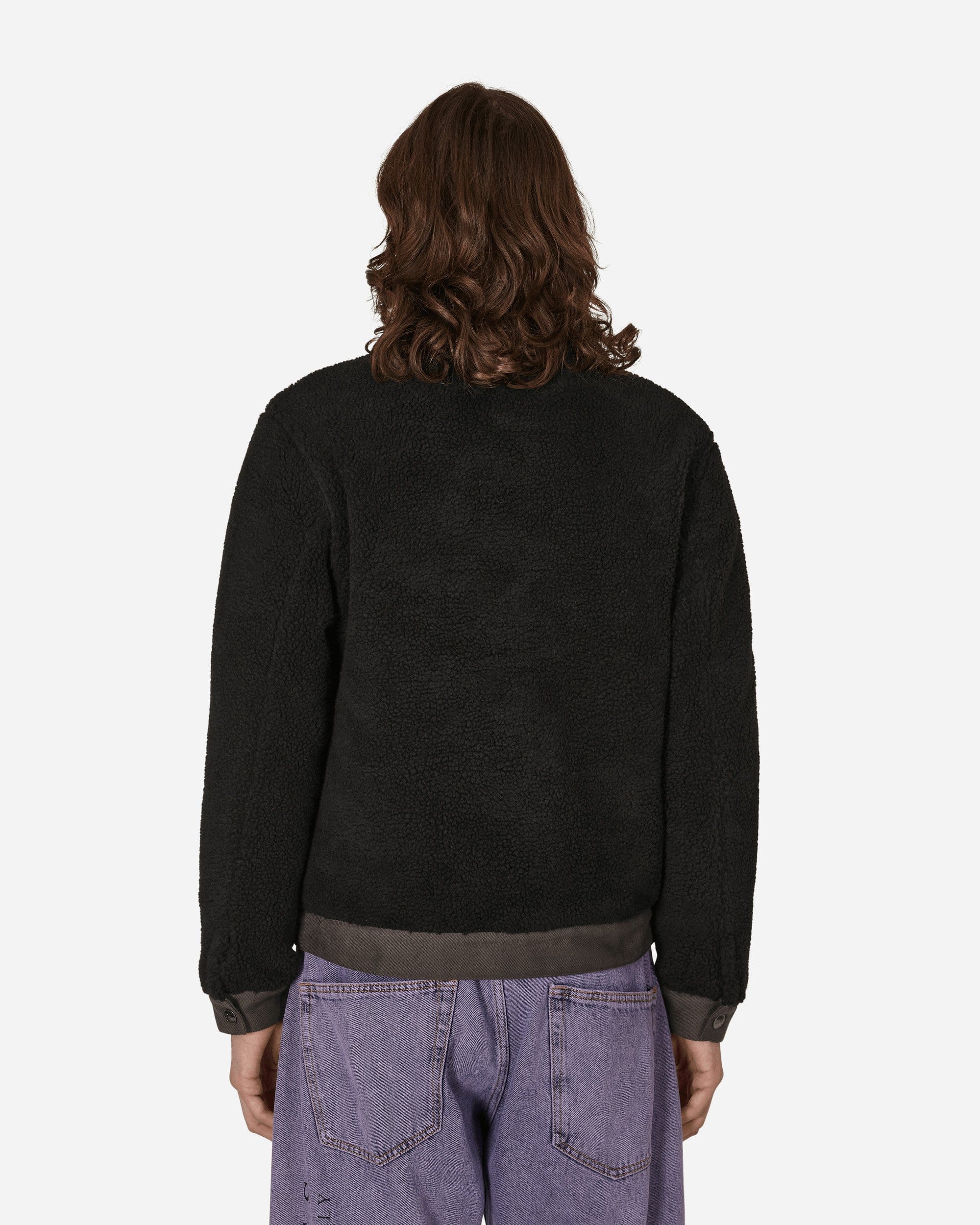 Dime Sherpa Denim Jacket Black