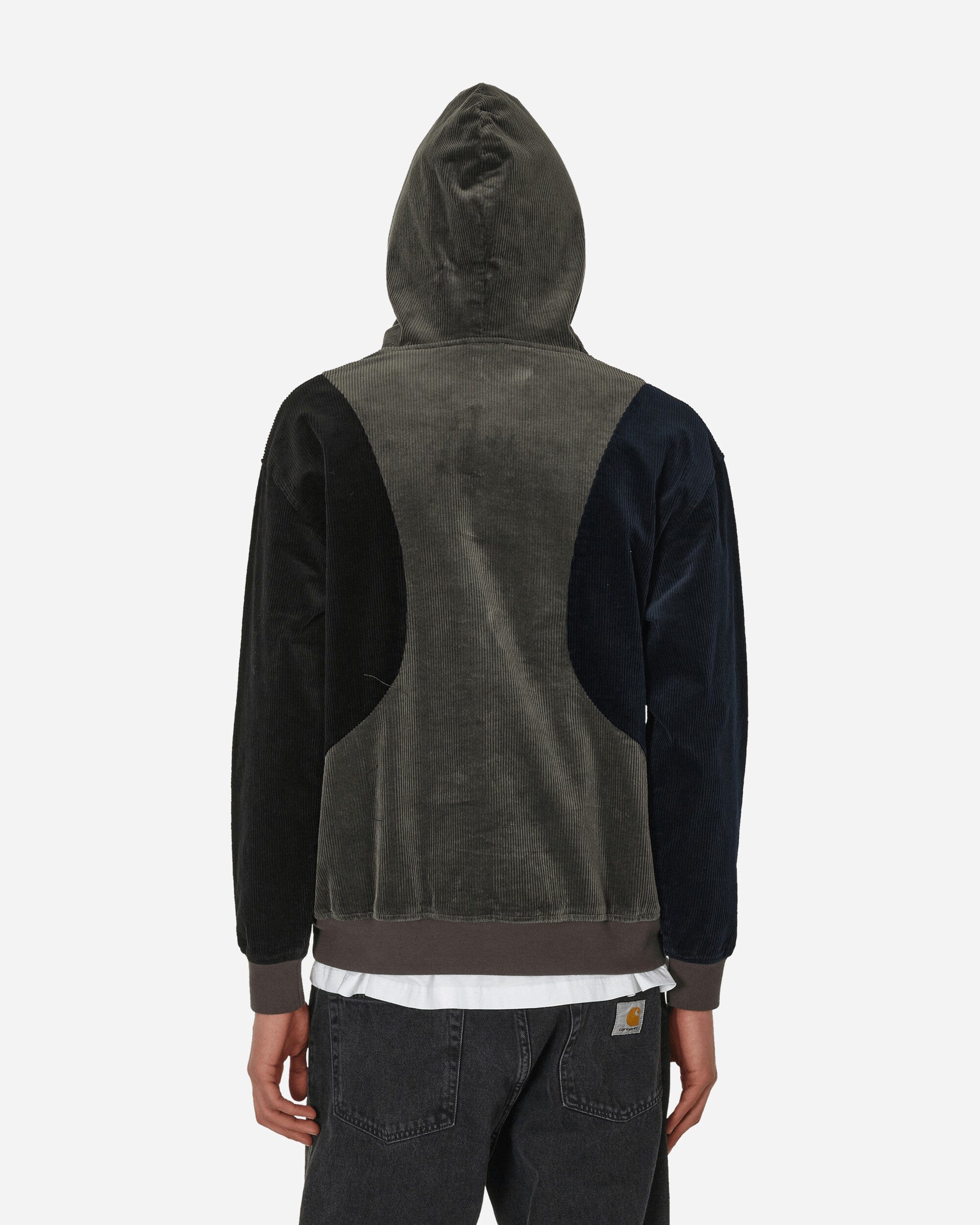 Dime Wave Corduroy Hoodie Charcoal