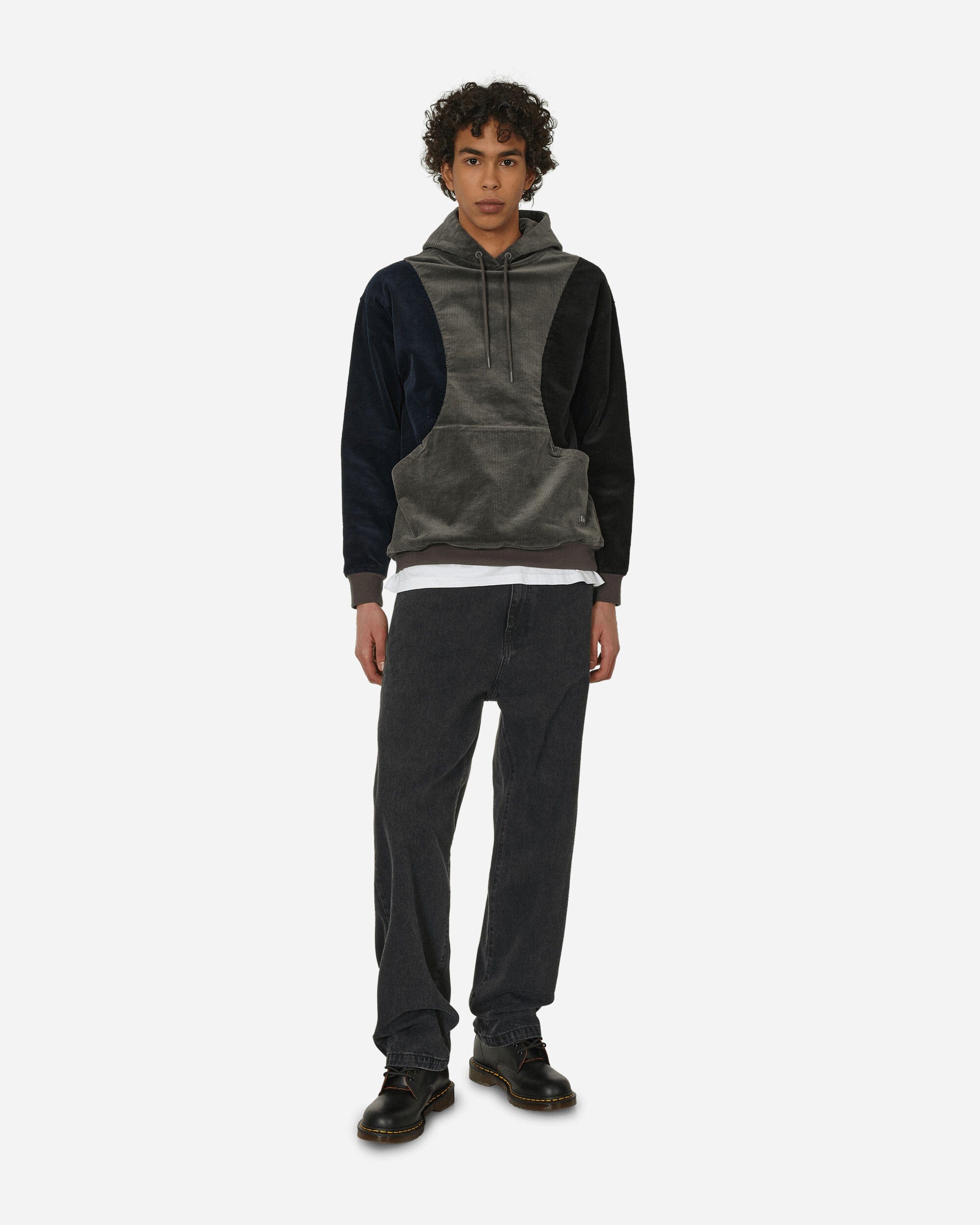 Dime Wave Corduroy Hoodie Charcoal