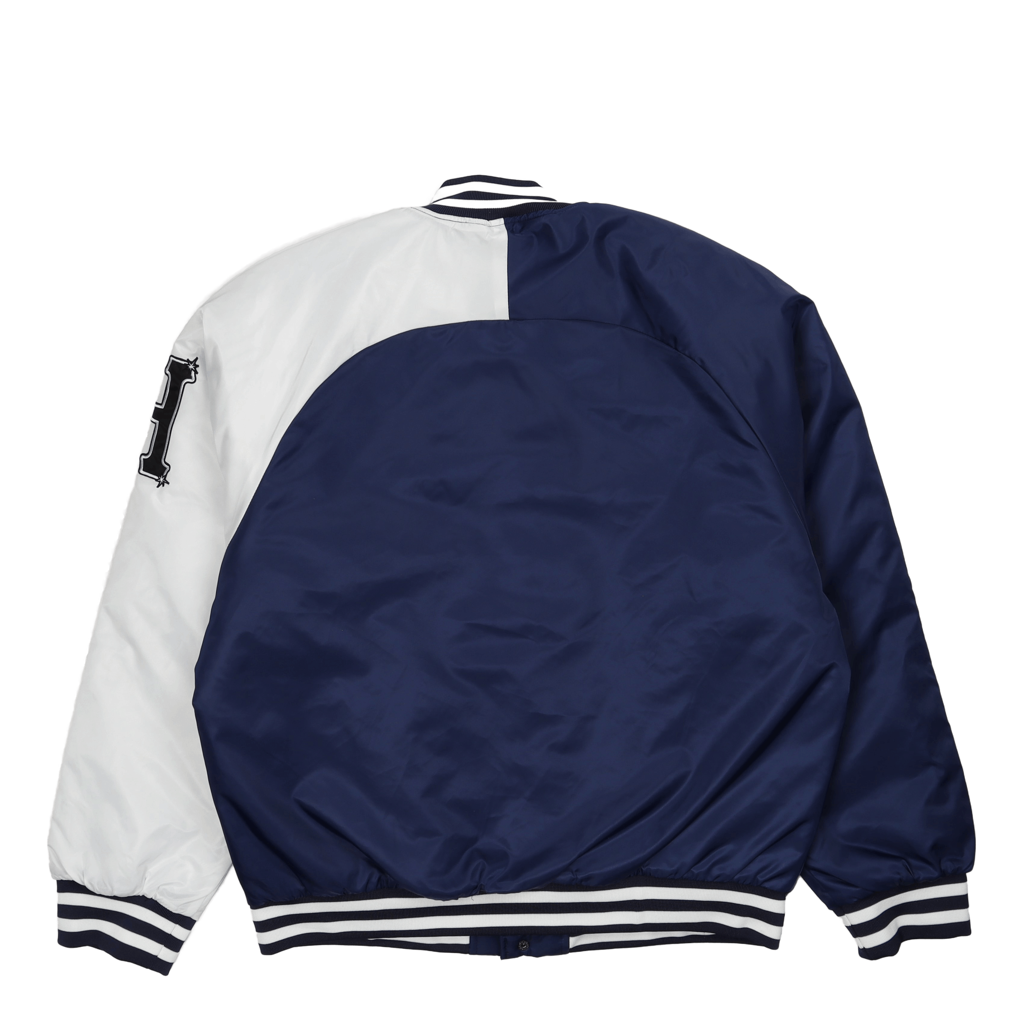 Huf Satin Baseball Jacket Navy