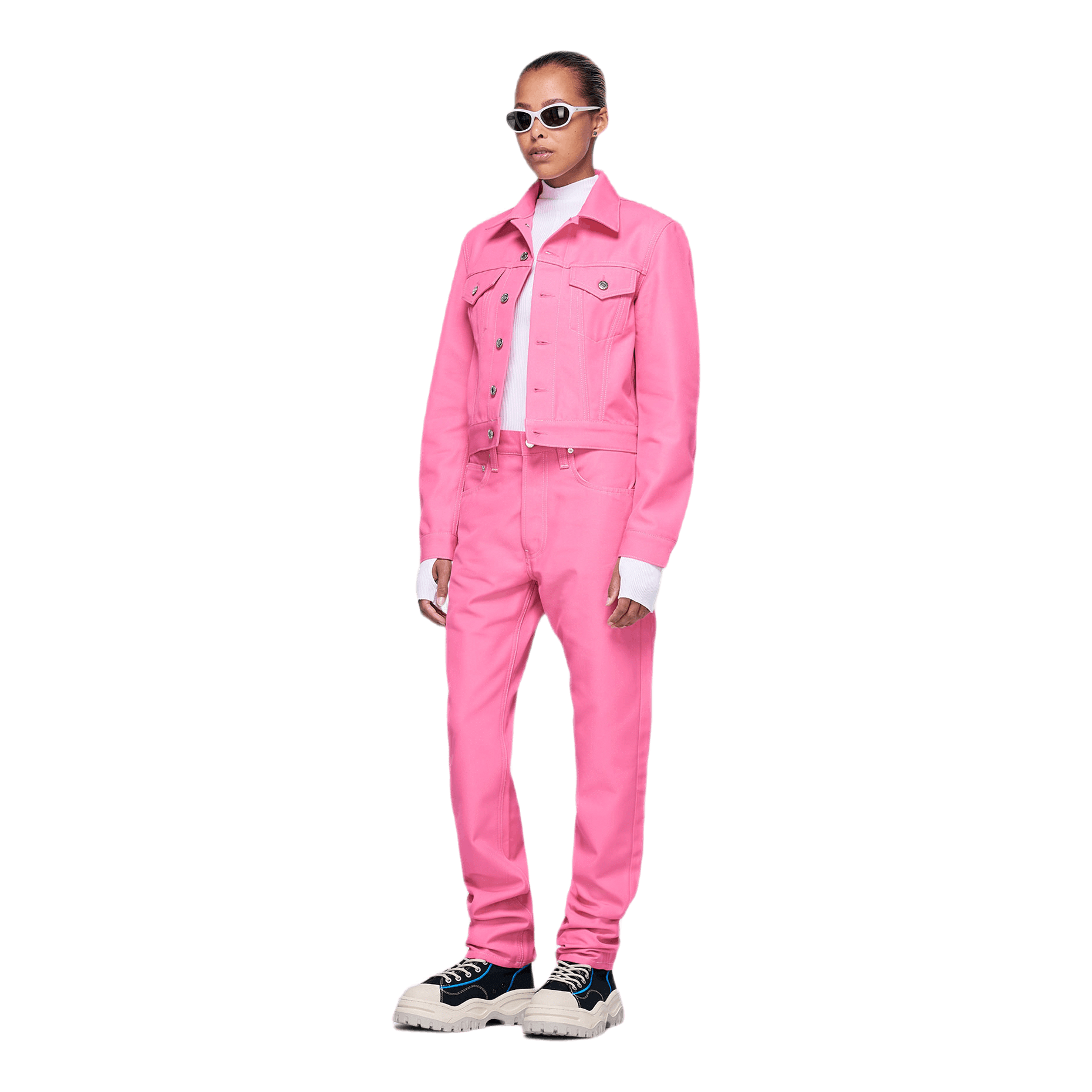Helmut Lang Masc Trucker Jacket Pink