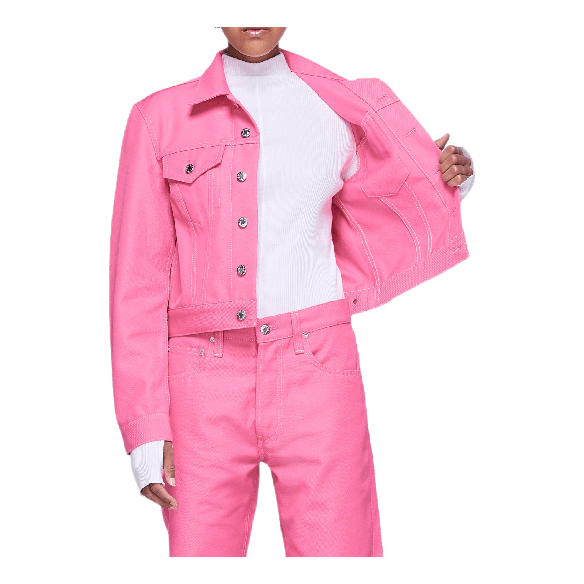 Helmut Lang Masc Trucker Jacket Pink
