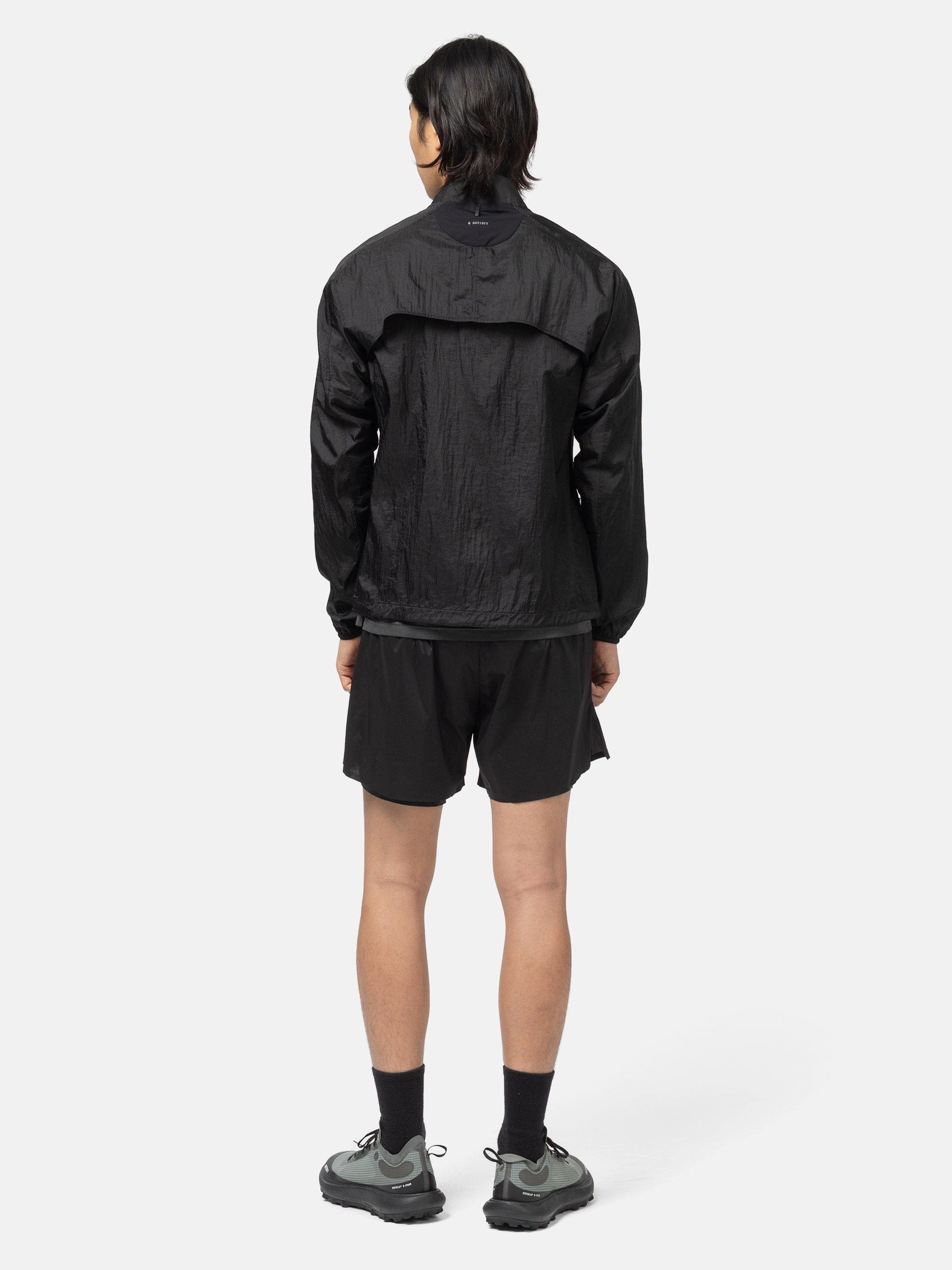 Satisfy Rippy Modular Windbreaker Black