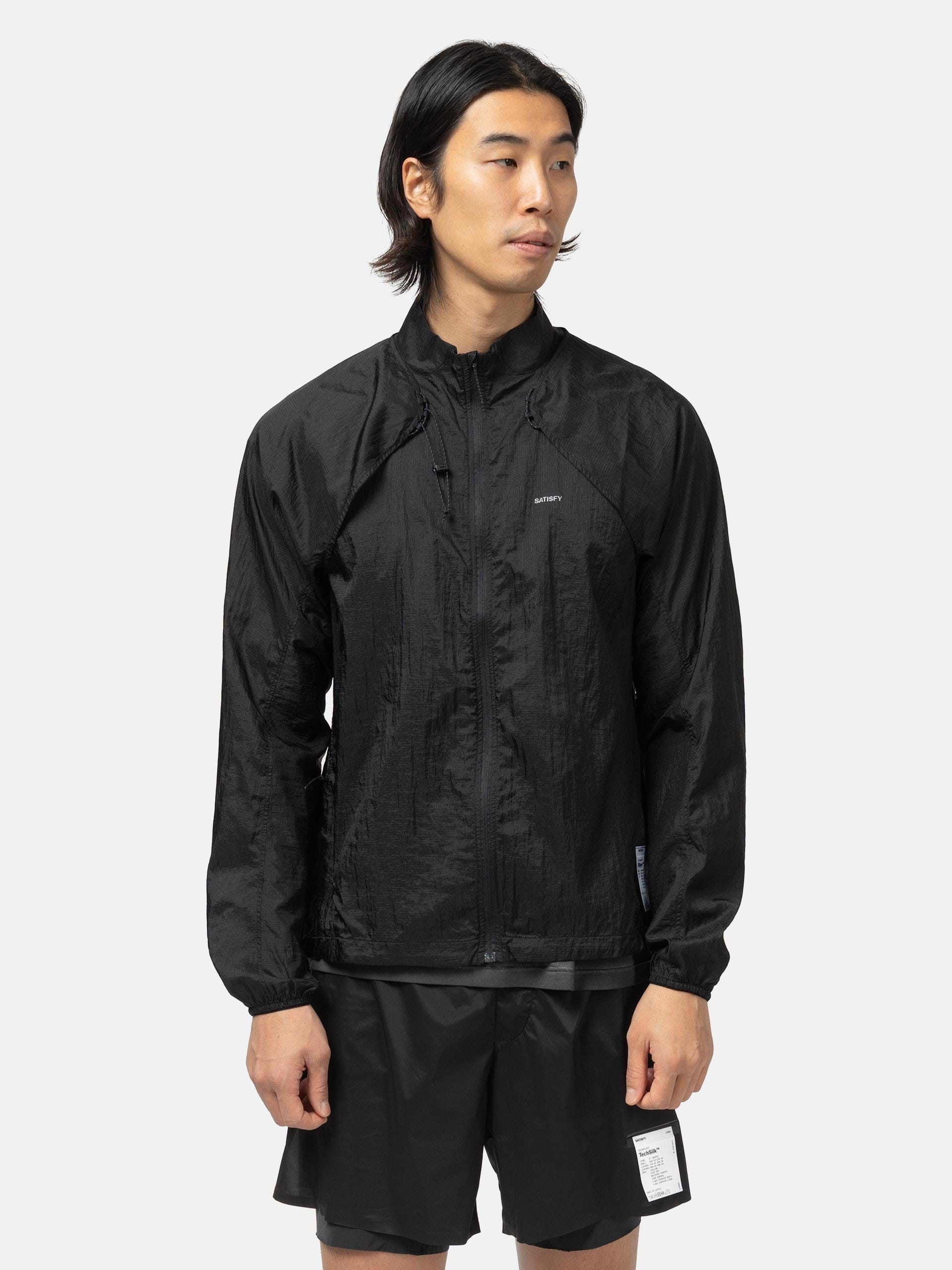 Satisfy Rippy Modular Windbreaker Black