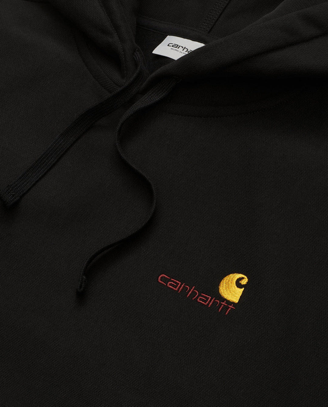 Carhartt WIP - Hooded American Script Sweat - Black