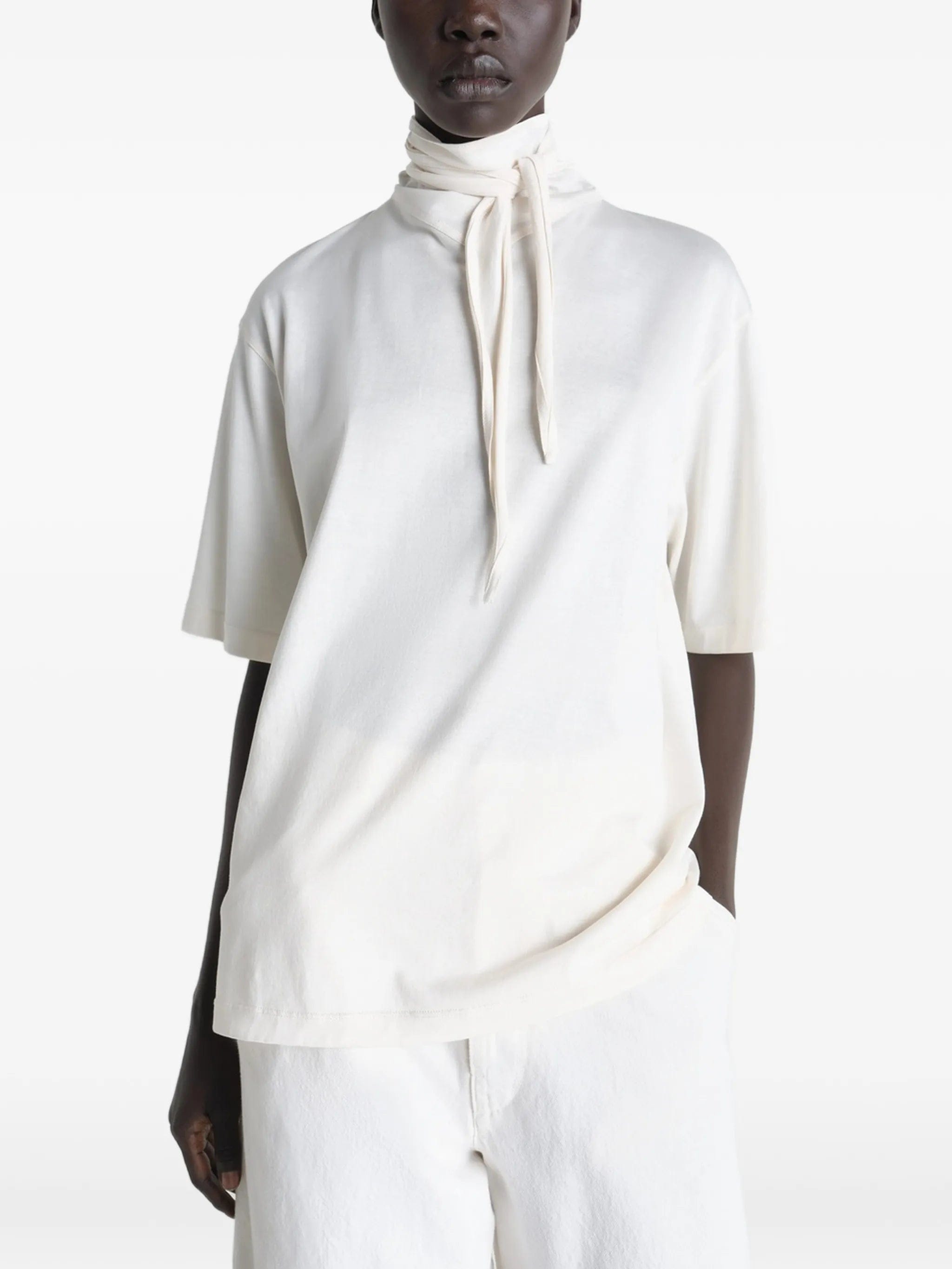 Lemaire roll - neck short - sleeve T - shirt