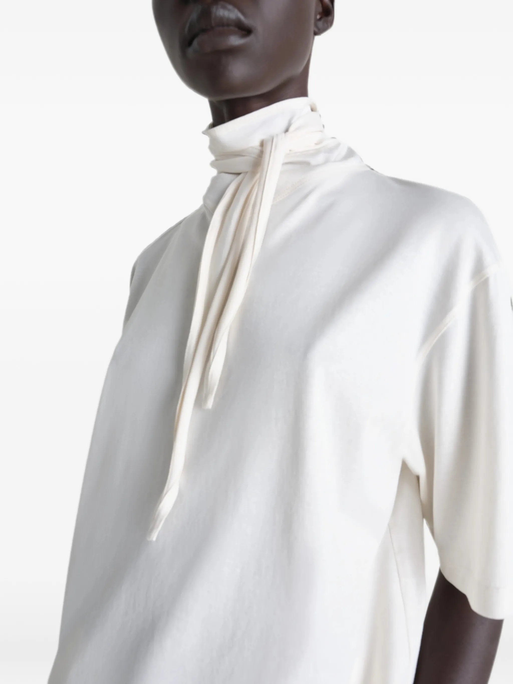 Lemaire roll - neck short - sleeve T - shirt