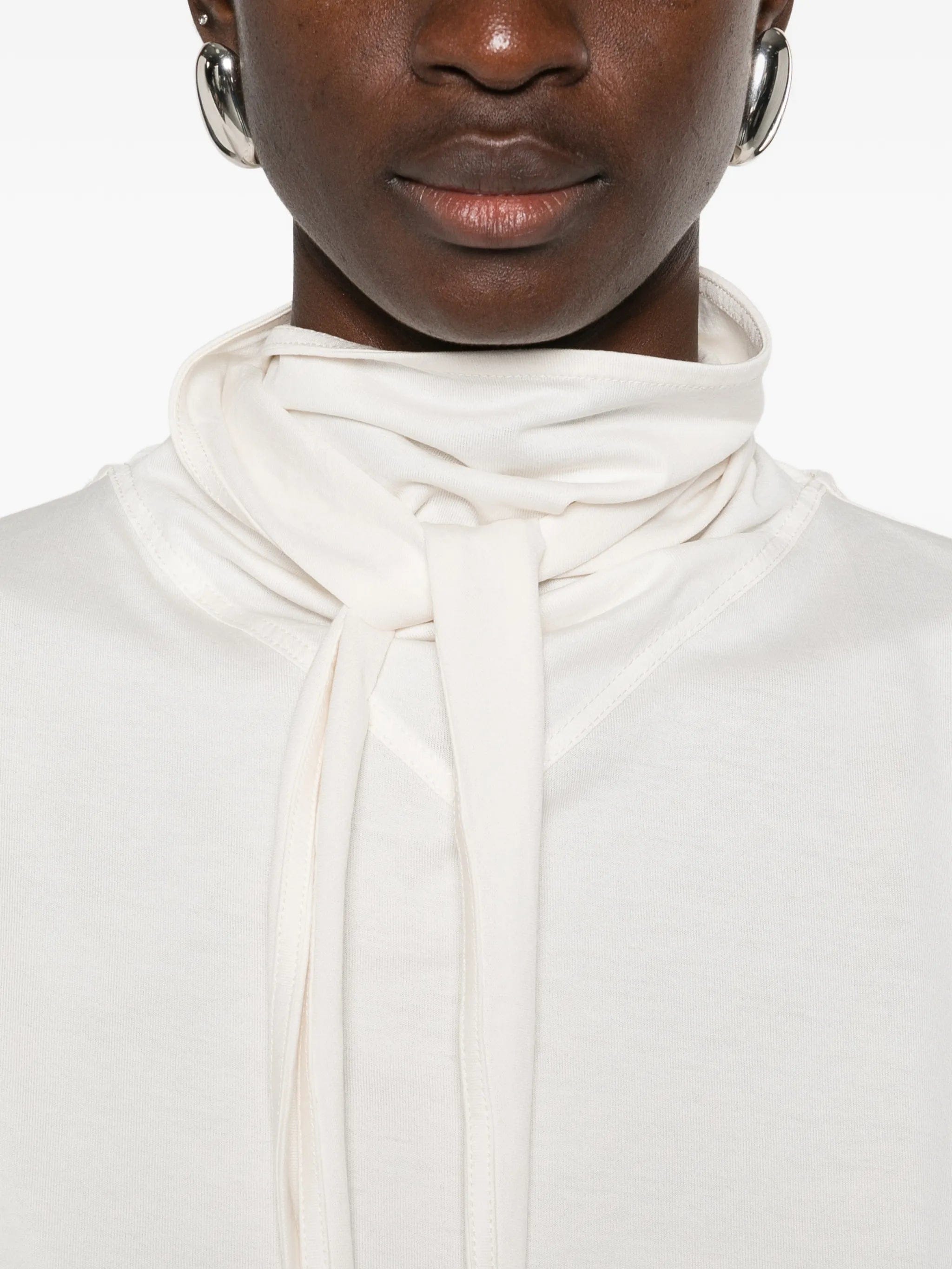 Lemaire roll - neck short - sleeve T - shirt