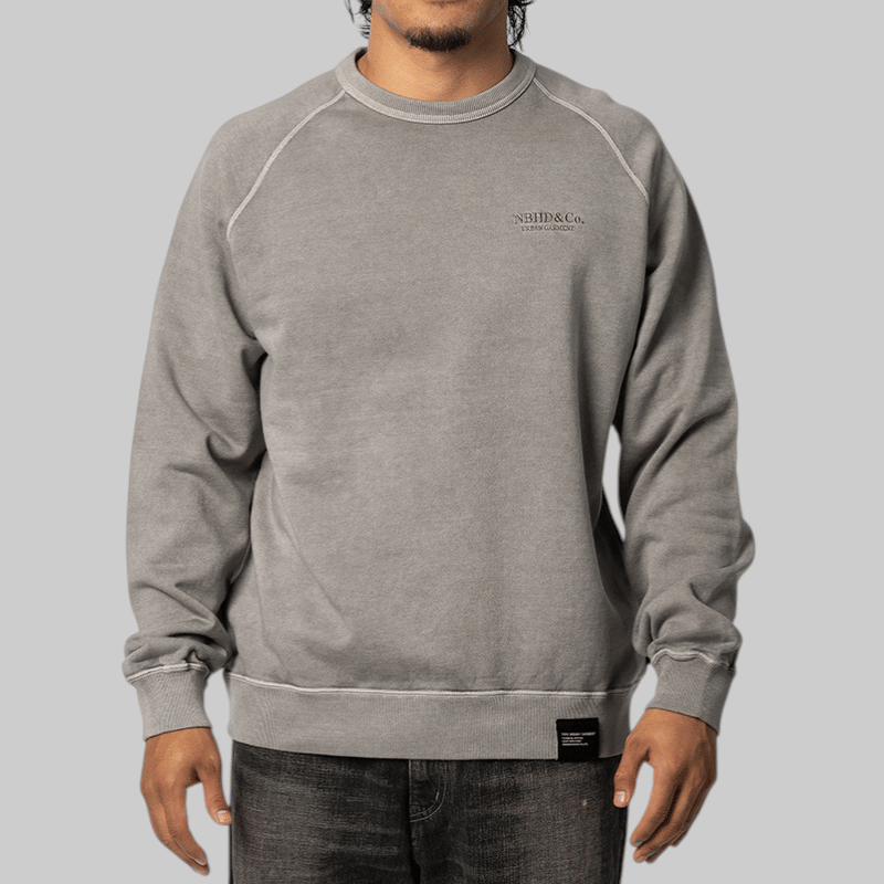 Neighborhood Pigment Dyed Sweatshirt - Grey