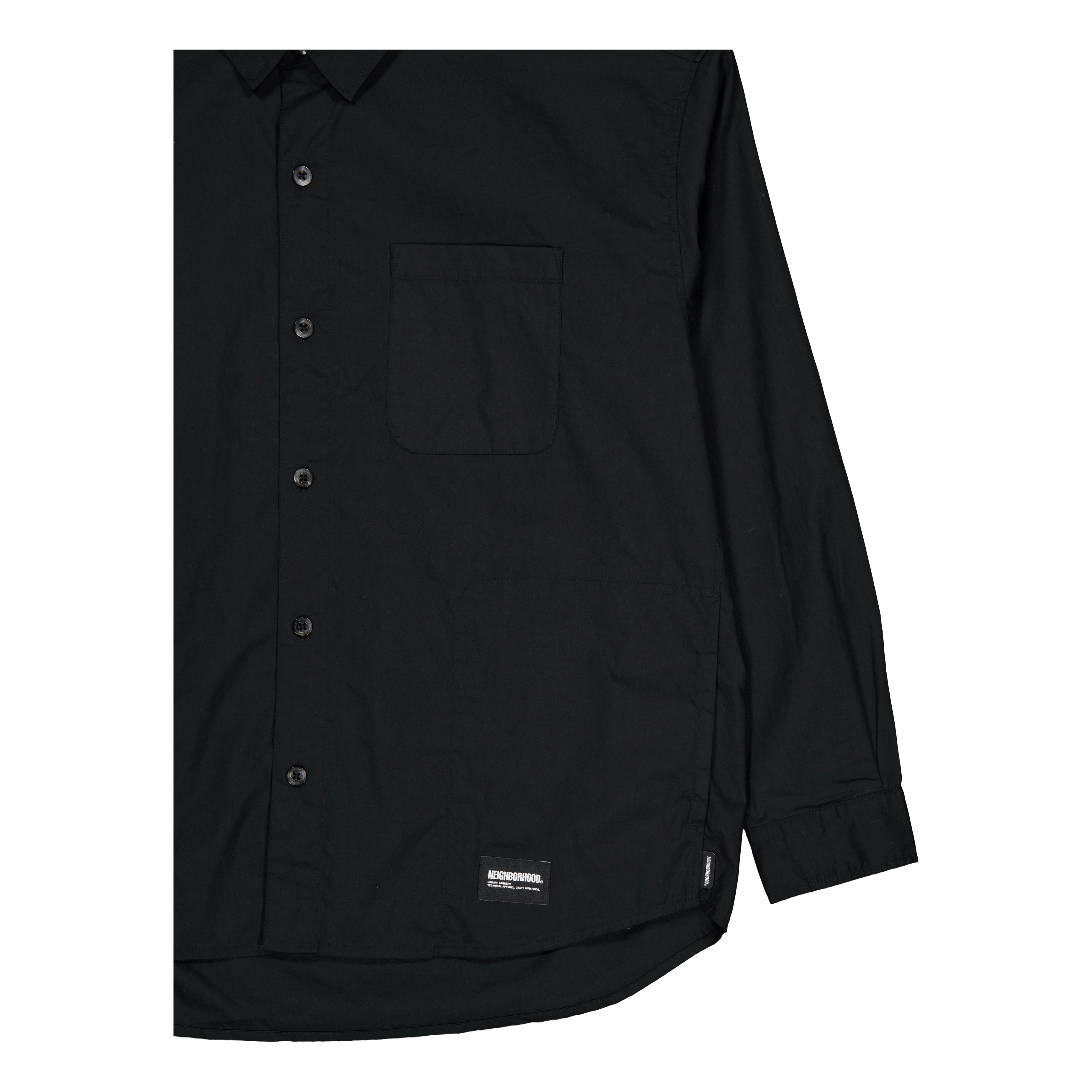 Neighborhood Plain Shirt Ls Black