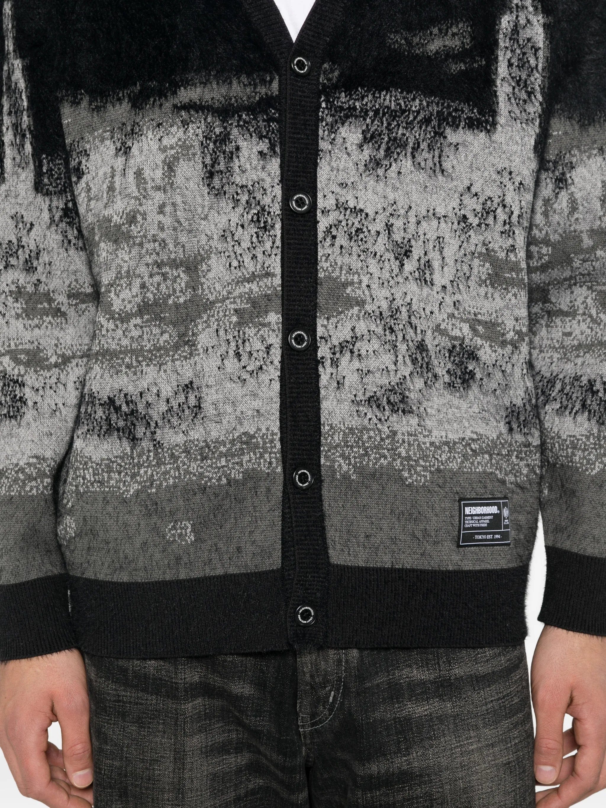 Neighborhood jacquard cardigan