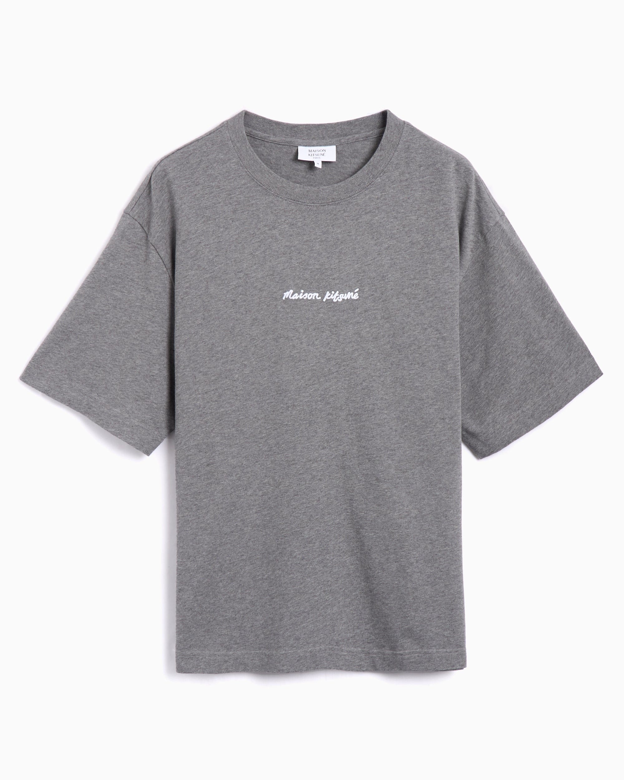 Maison Kitsuné Camiseta Maison Kitsuné Maison Kitsuné Embroidery Men's Oversize T - Shirt para hombre