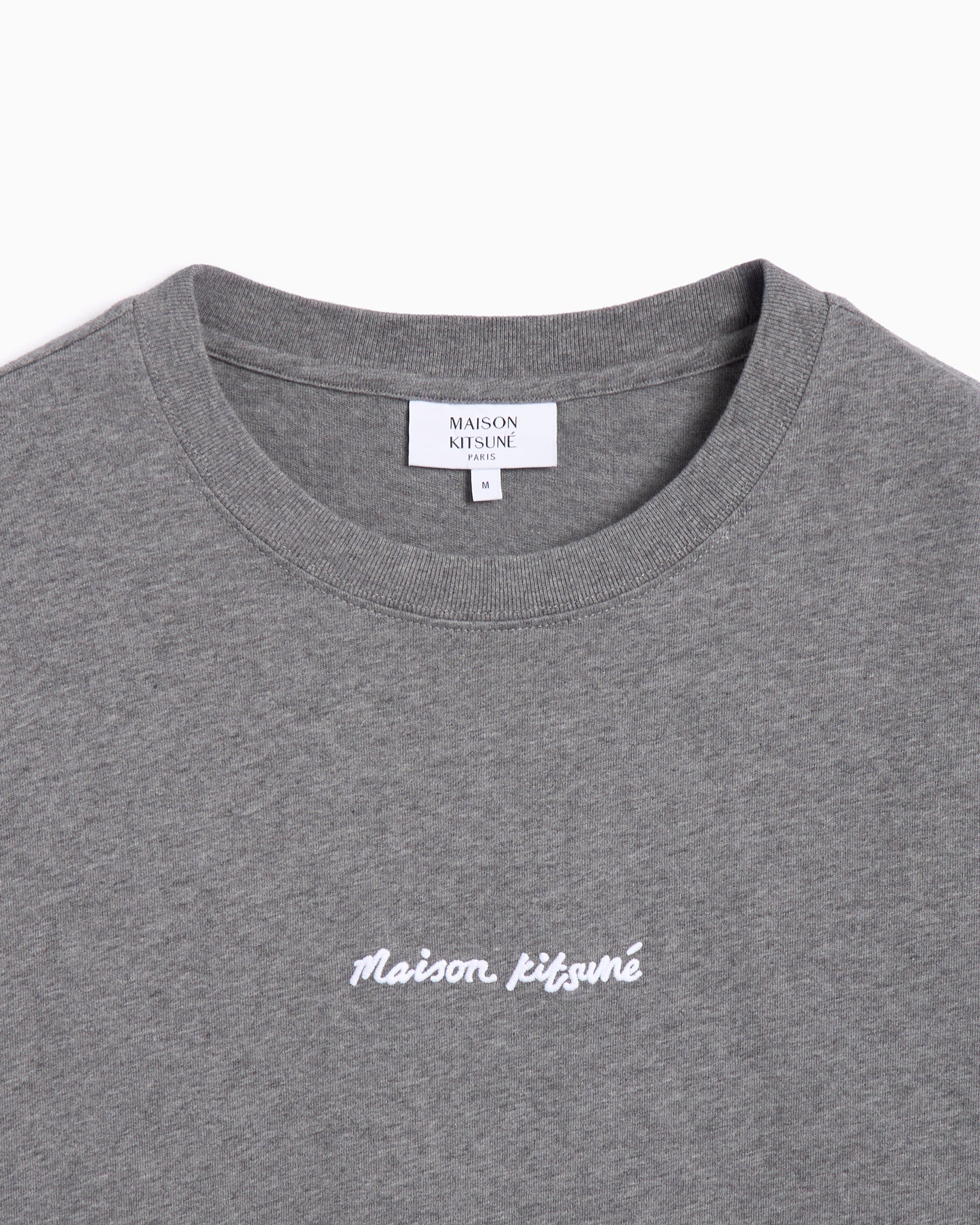 Maison Kitsuné Camiseta Maison Kitsuné Maison Kitsuné Embroidery Men's Oversize T - Shirt para hombre