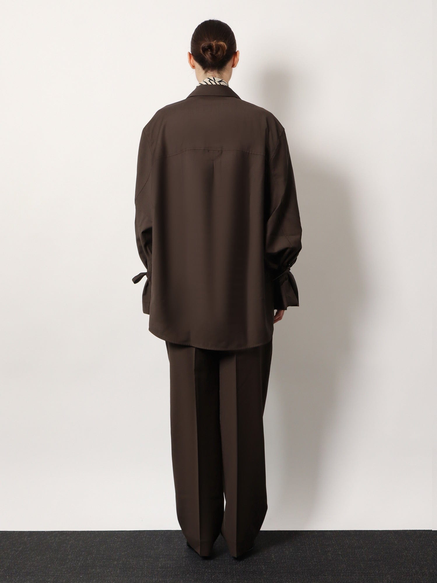 Toteme Tie - Cuff wool shirt