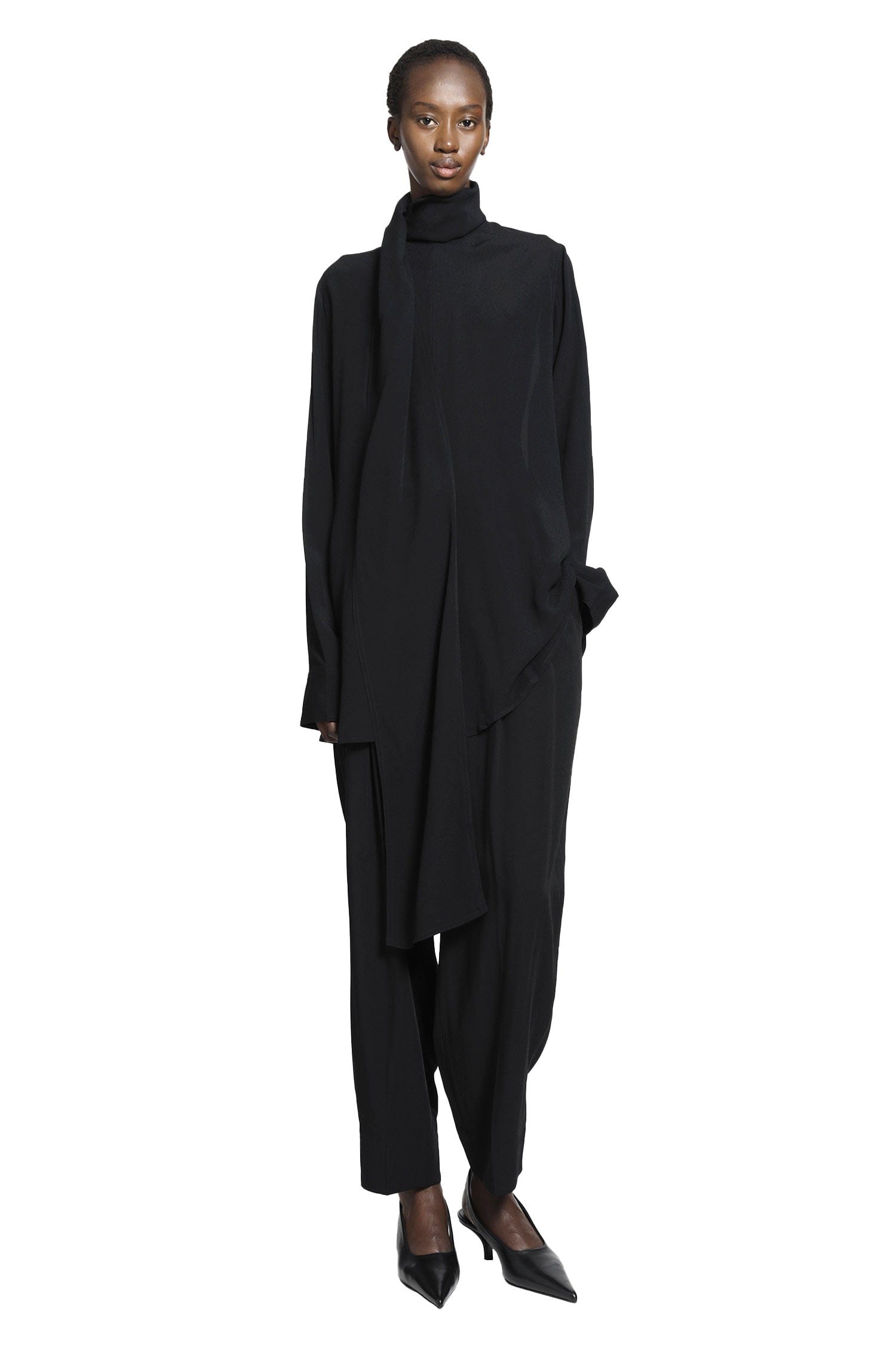 Toteme Draped Scarf Blouse