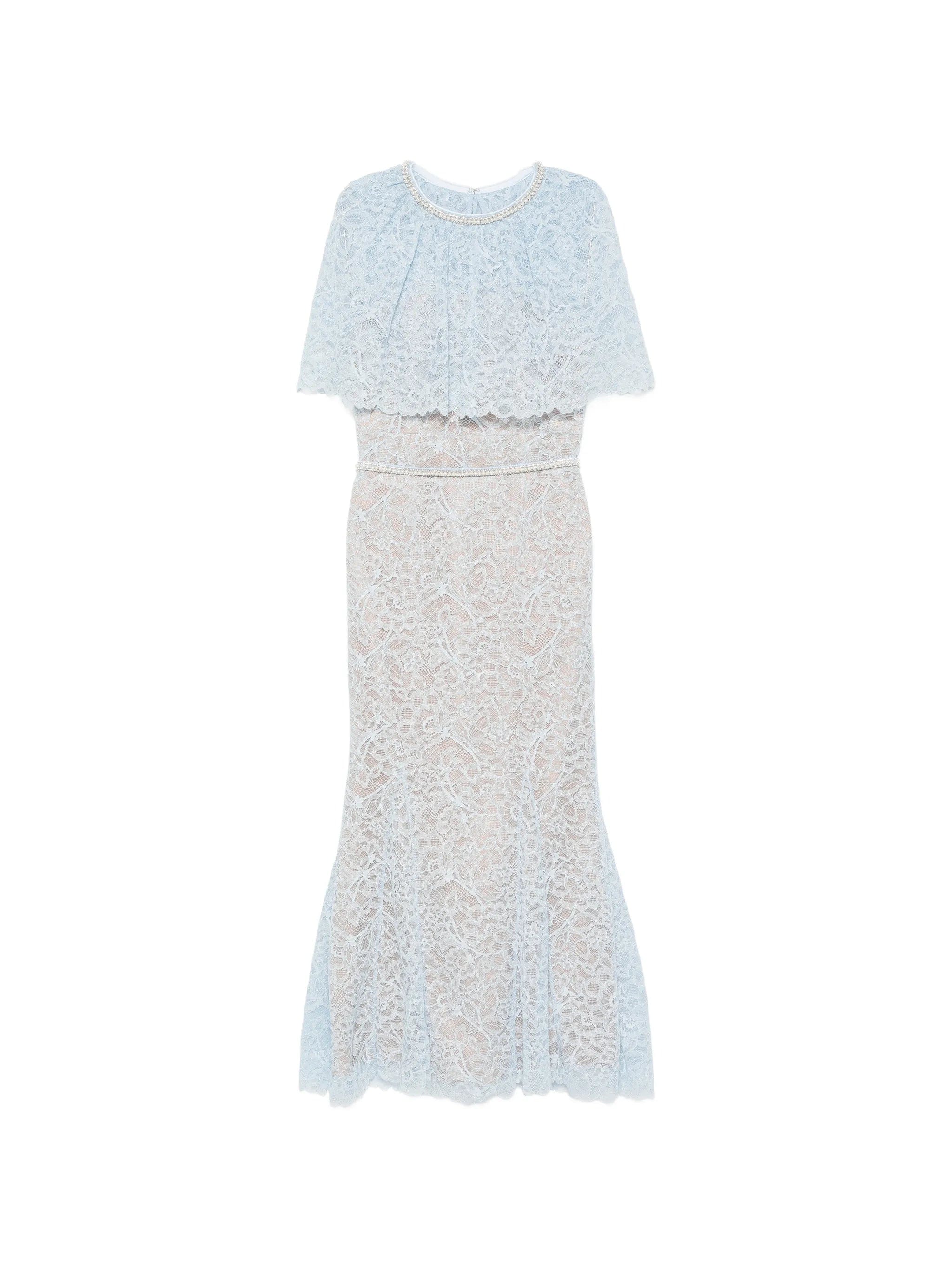 Self-Portrait lace - detail embellished midi dress