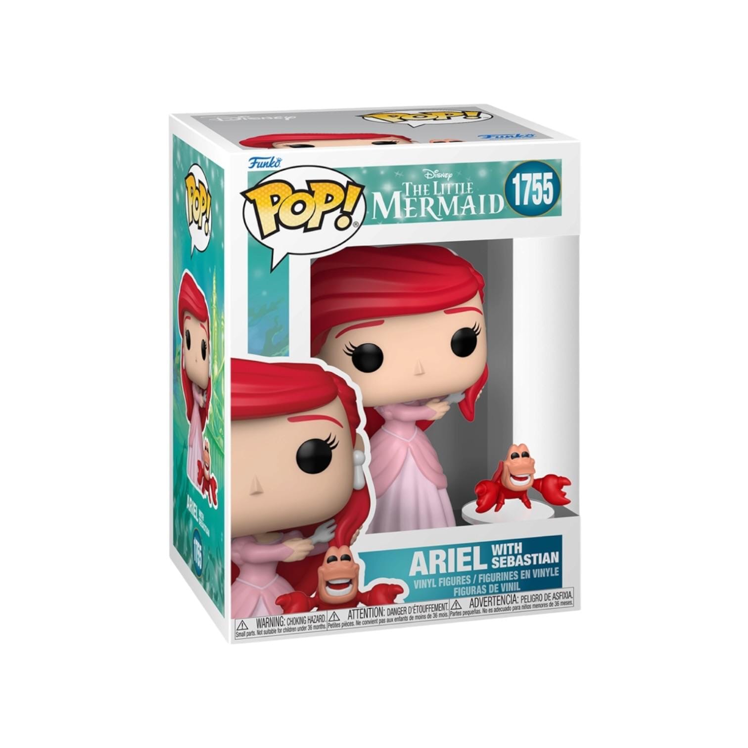 Funko Pop! Ariel with Sebastian #1755 Funko Pop! & Buddy - The Little Mermaid - PREORDER