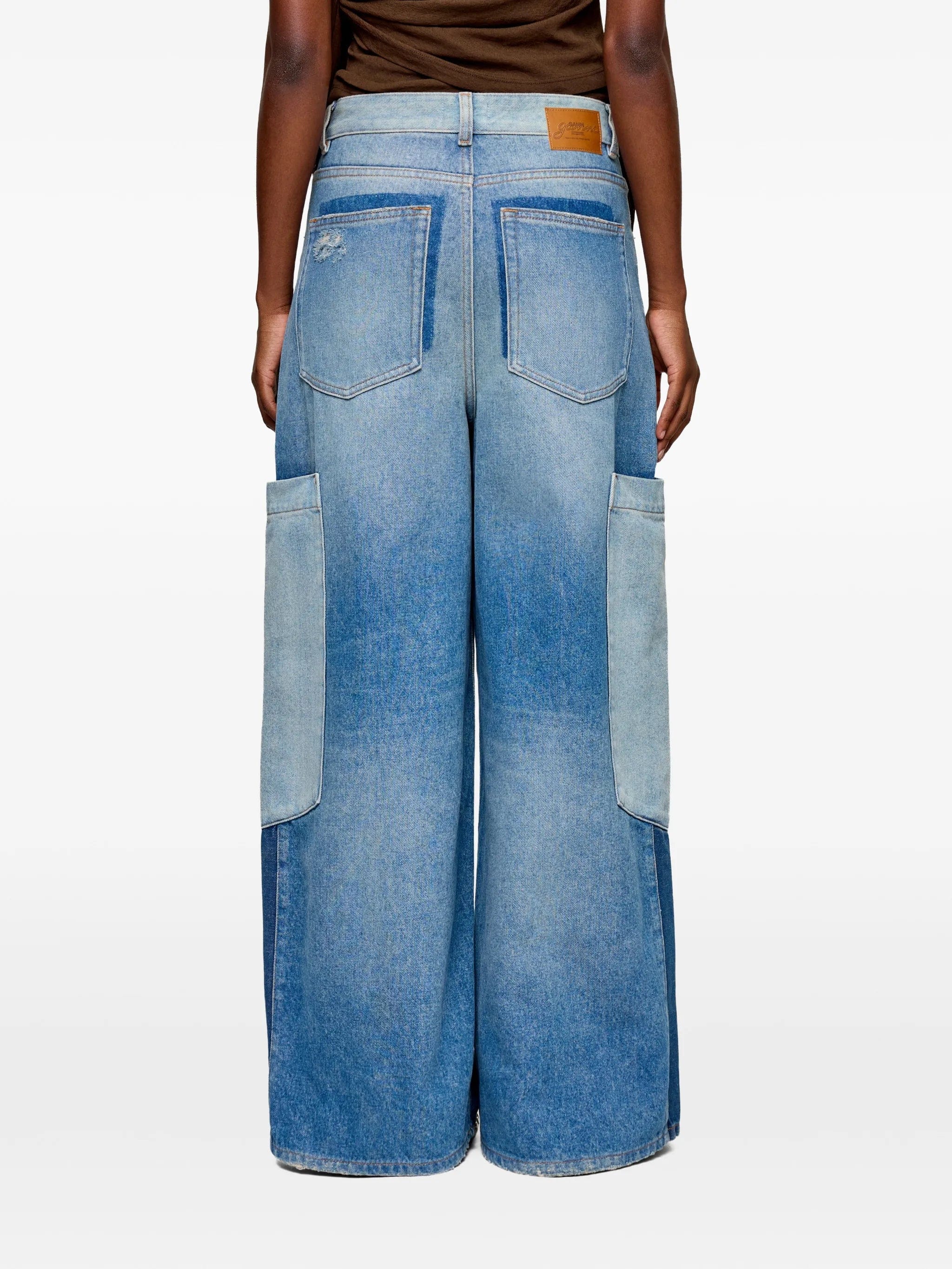 GANNI panelled jeans