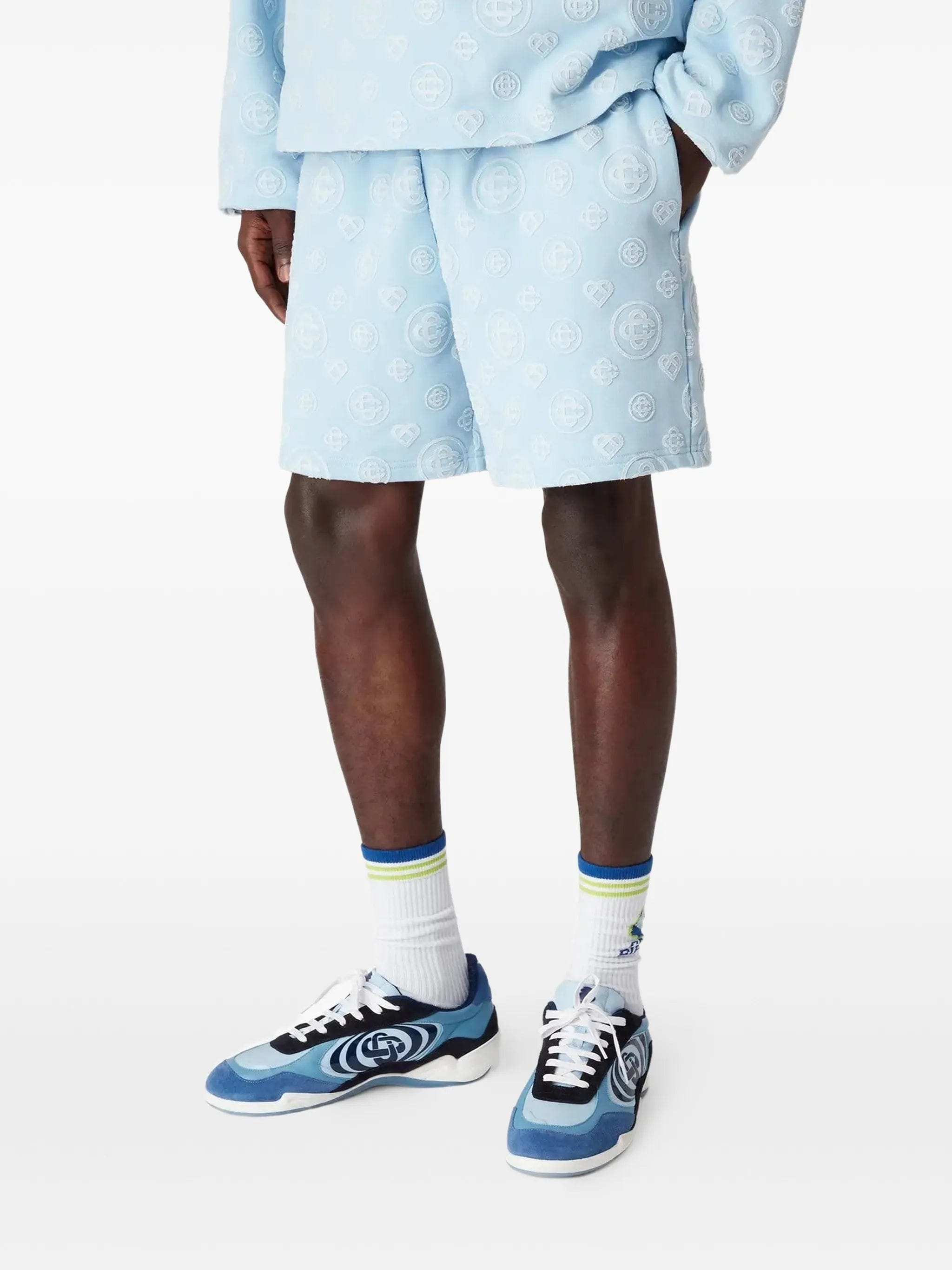 Casablanca monogram appliqué shorts