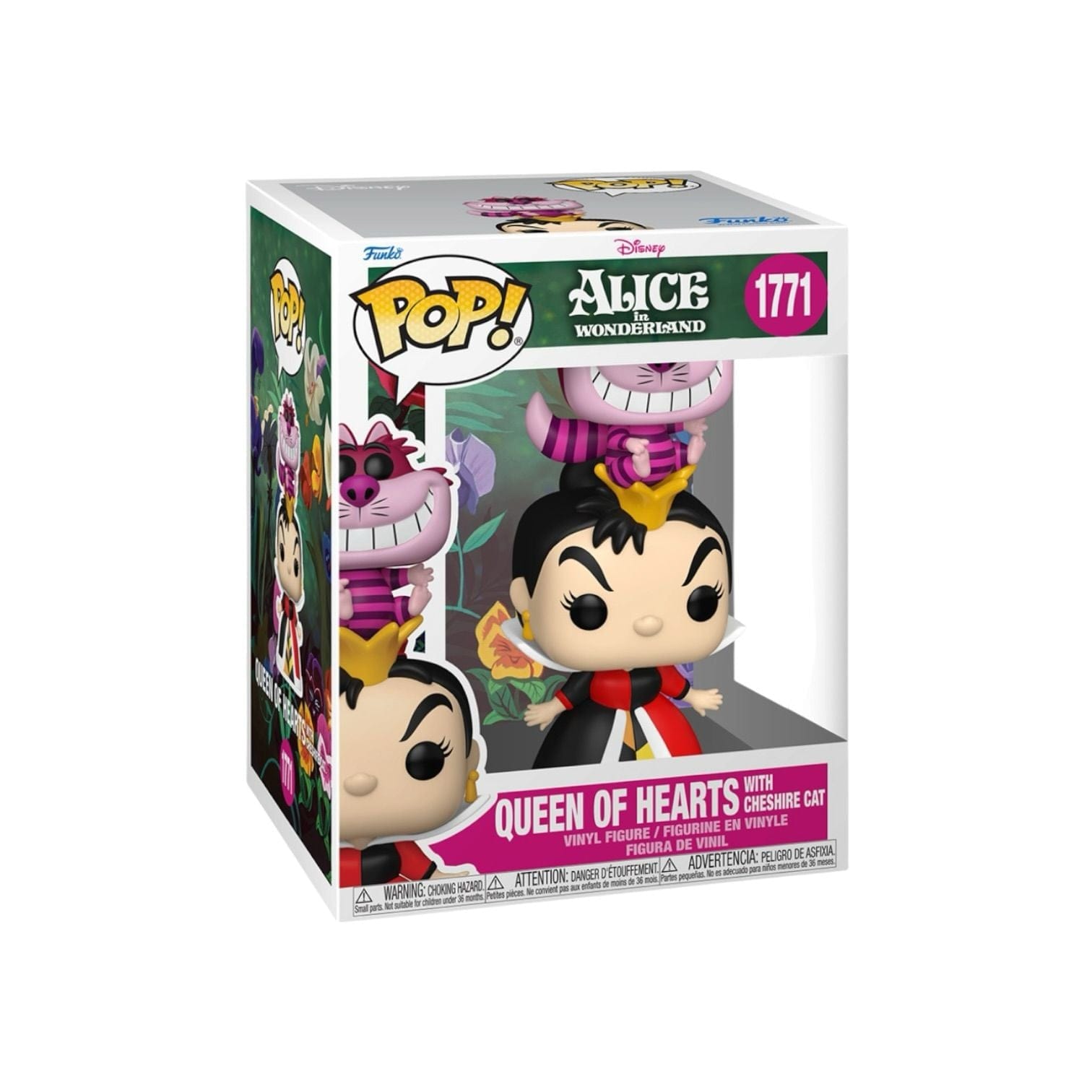 Funko Pop! Queen of Hearts with Cheshire Cat #1771 Funko Pop Premium - Alice in Wonderland - PREORDER