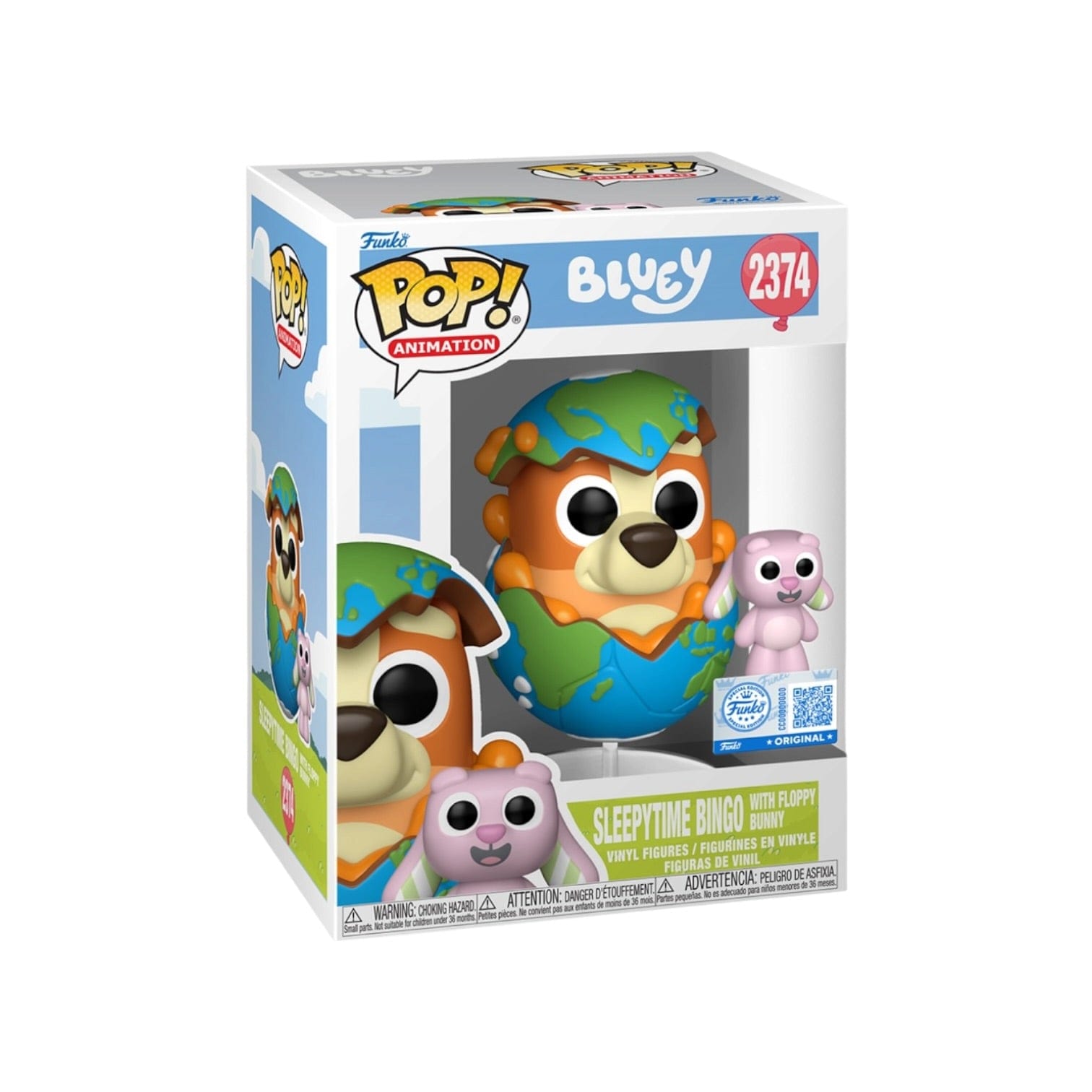 Funko Pop! Sleepytime Bingo with Floppy Bunny #2374 Funko Pop! & Buddy - Bluey - PREORDER