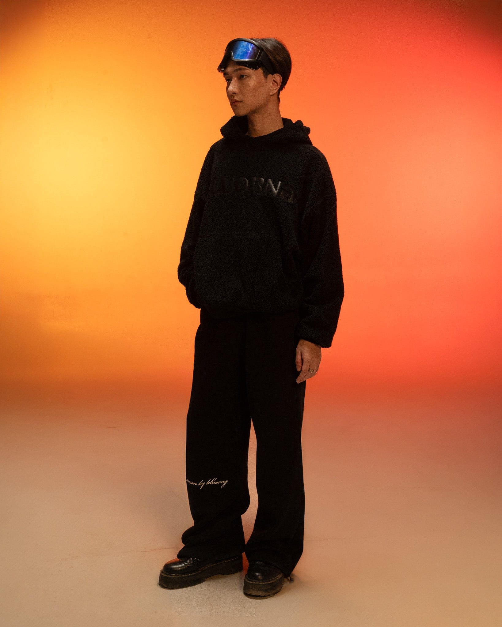 SHERPA Black Sherpa Hoodie