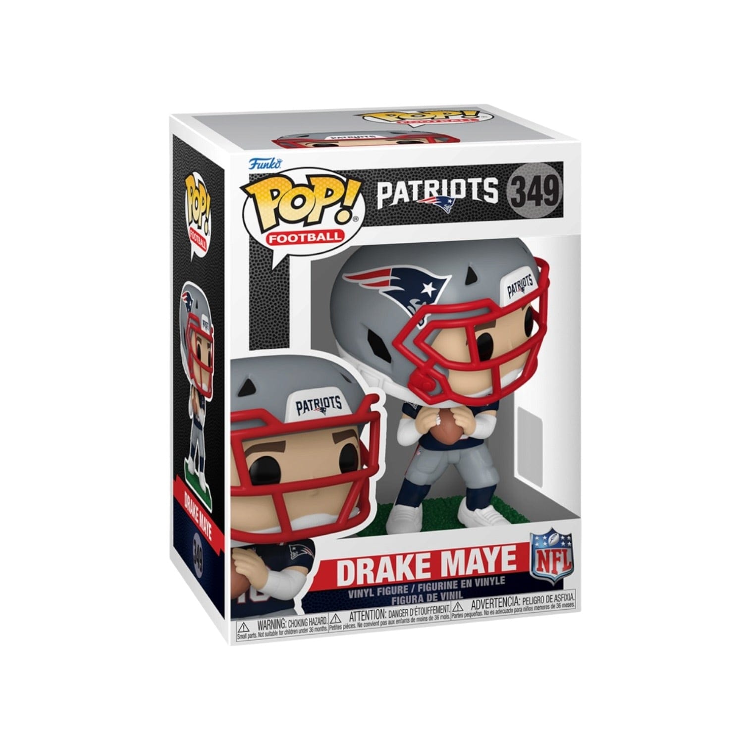 NEW ENGLAND Drake Maye #349 Funko Pop - New England Patriots - PREORDER