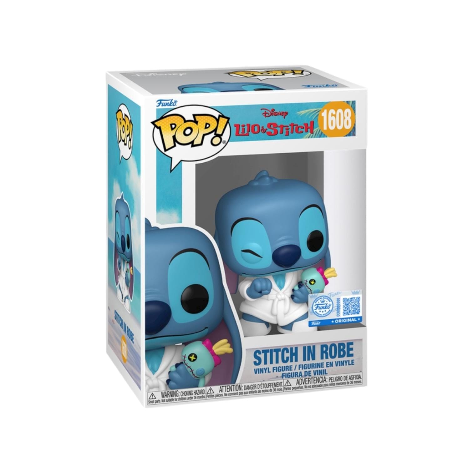 Funko Pop! Stitch in Robe #1608 Funko Pop - Lilo & Stitch - Disney