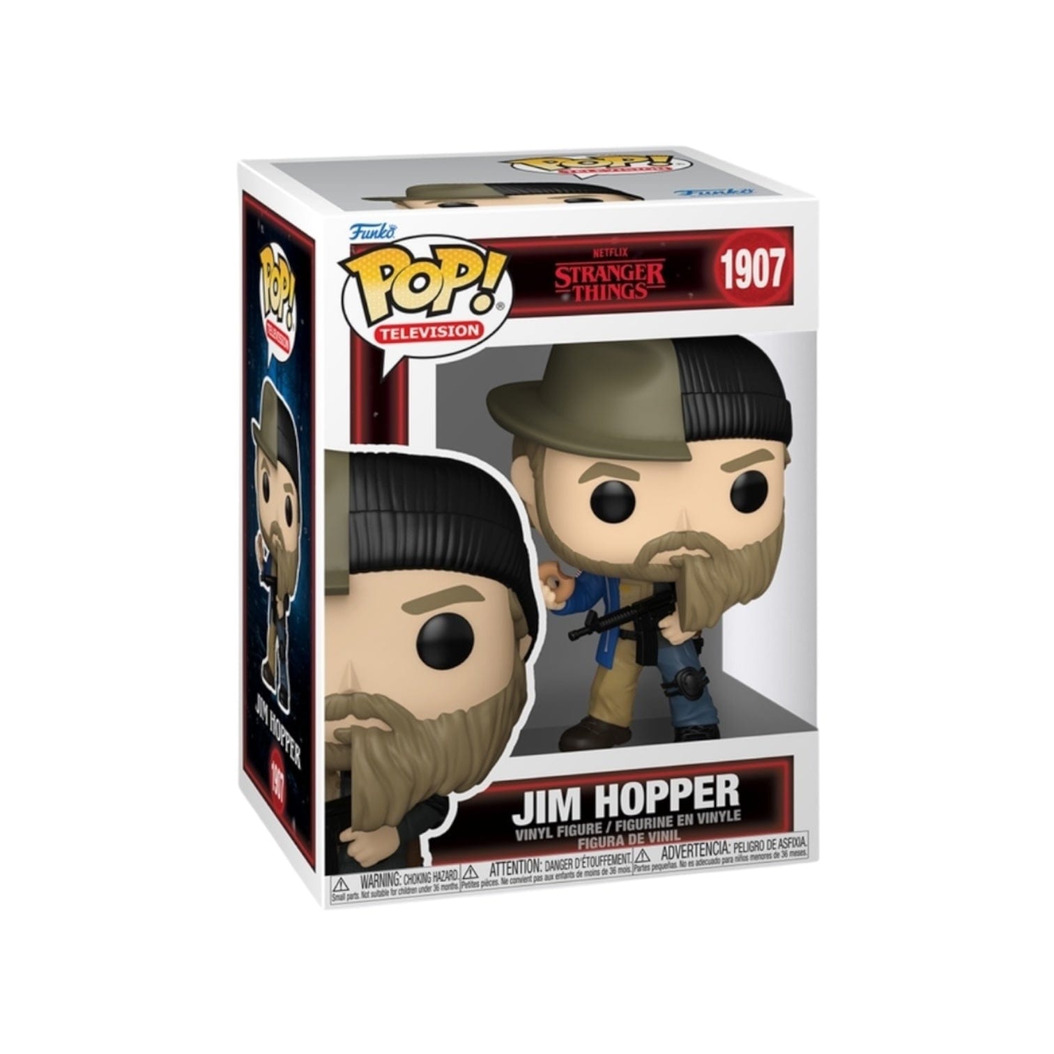 Stranger Things Jim Hopper (Split) #1907 Funko Pop - Stranger Things - PREORDER