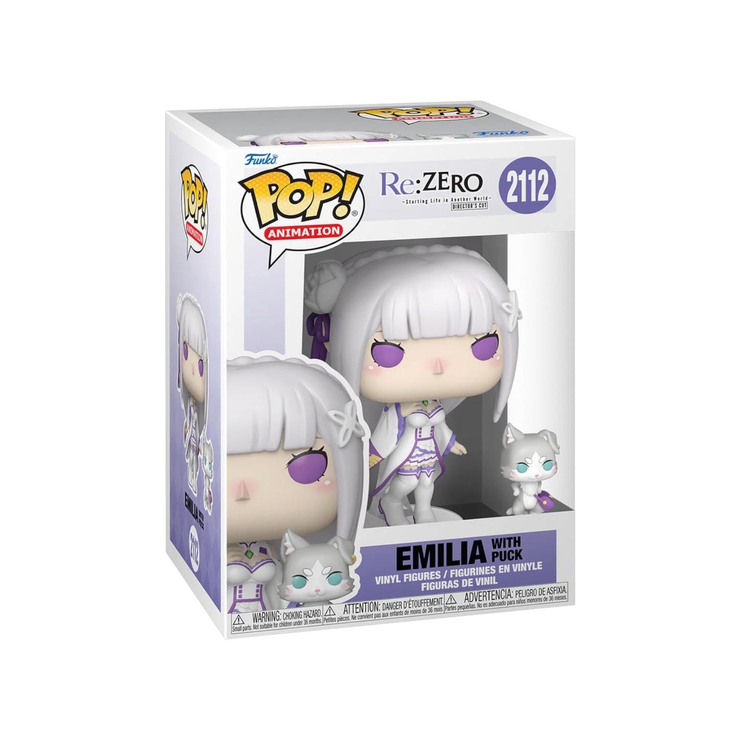 Funko Pop! Emilia with Puck #2112 Funko Pop - Re: Zero