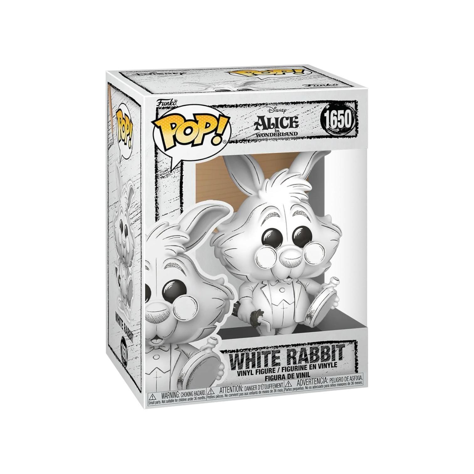 Funko Pop! White Rabbit Sketch #1650 Funko Pop - Alice in Wonderland