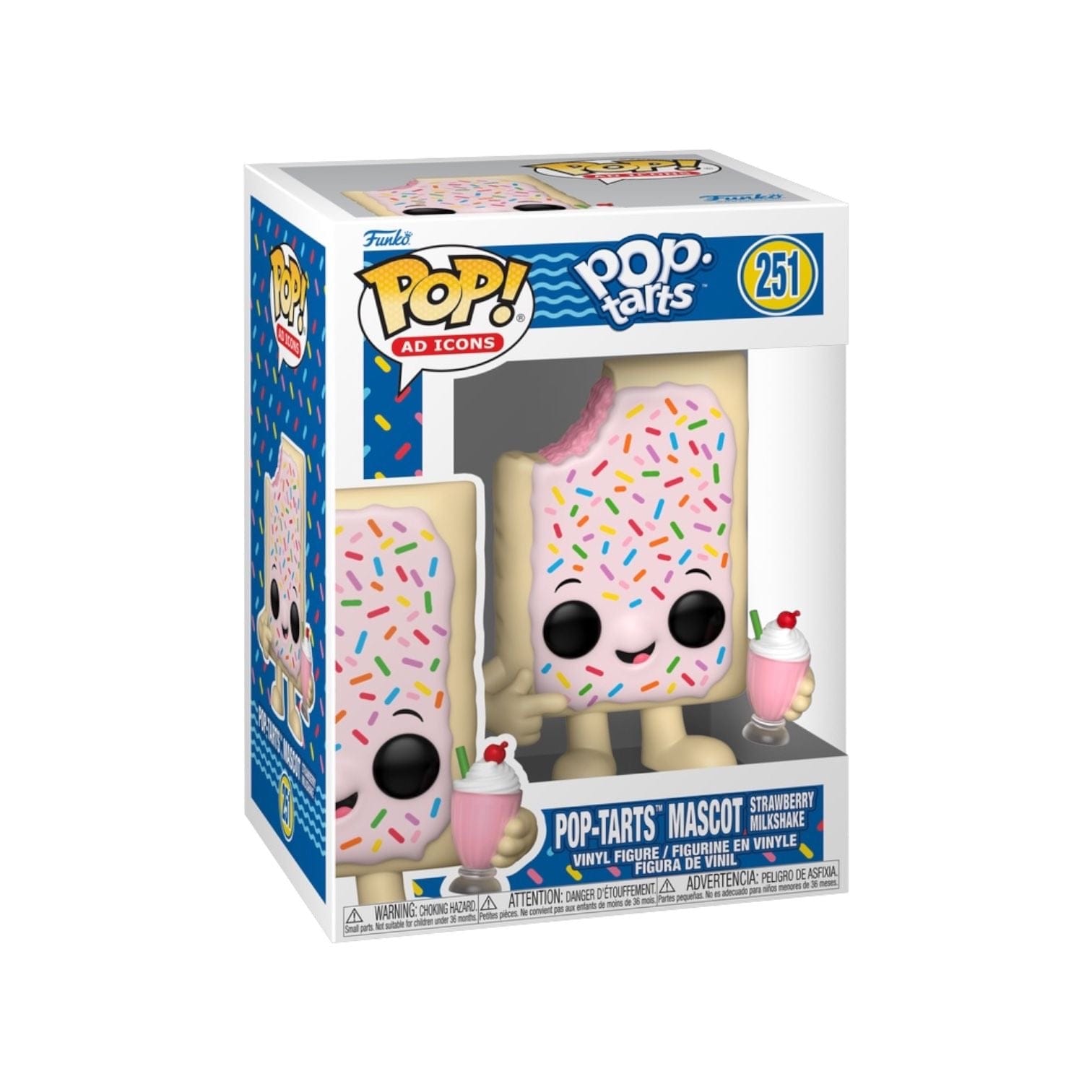 Funko Pop! Pop Tarts Mascot Strawberry Milkshake #251 Funko Pop - Pop Tarts