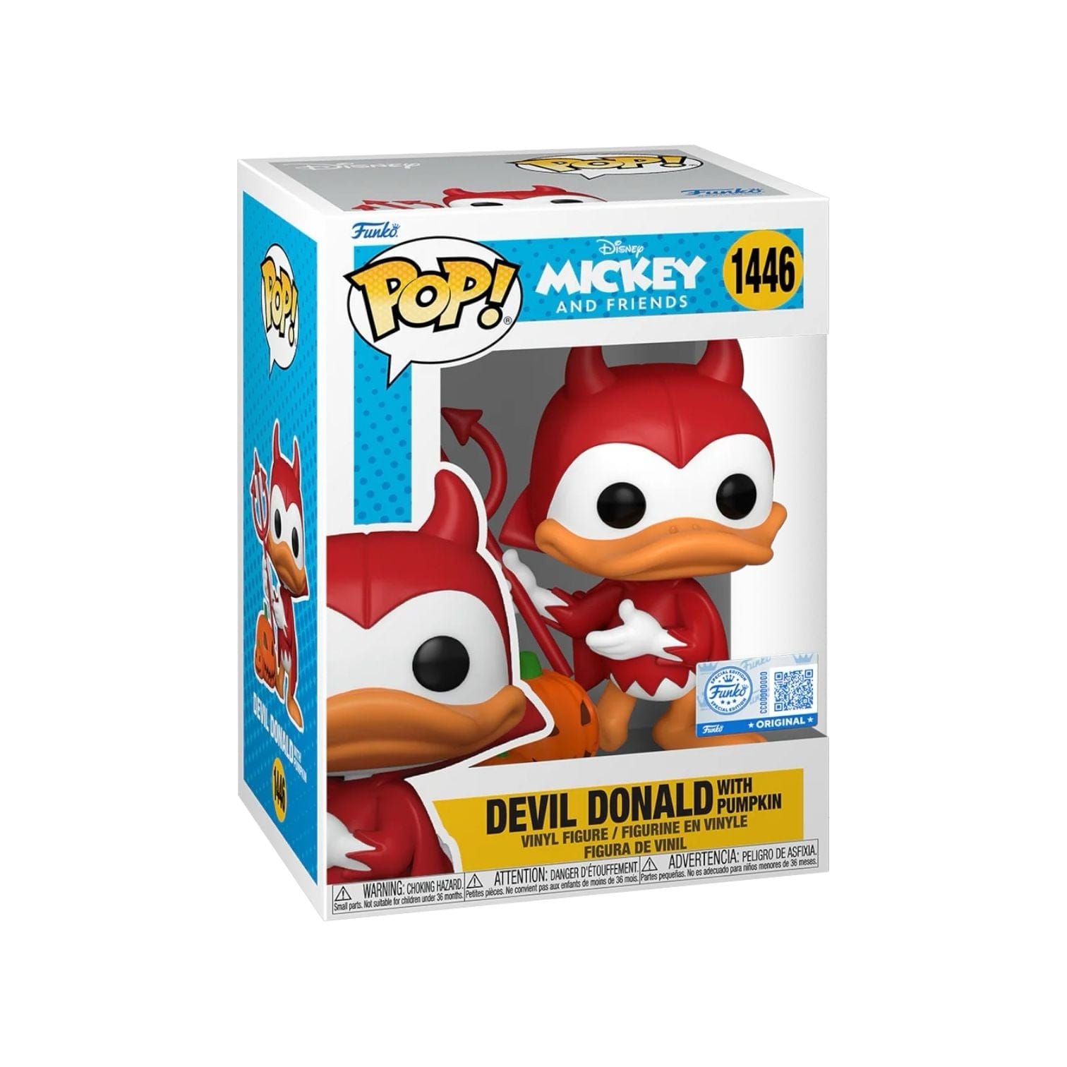 Funko Pop! Devil Donald with Pumpkin #1446 Funko Pop - Mickey and Friends - Funko Exclusive