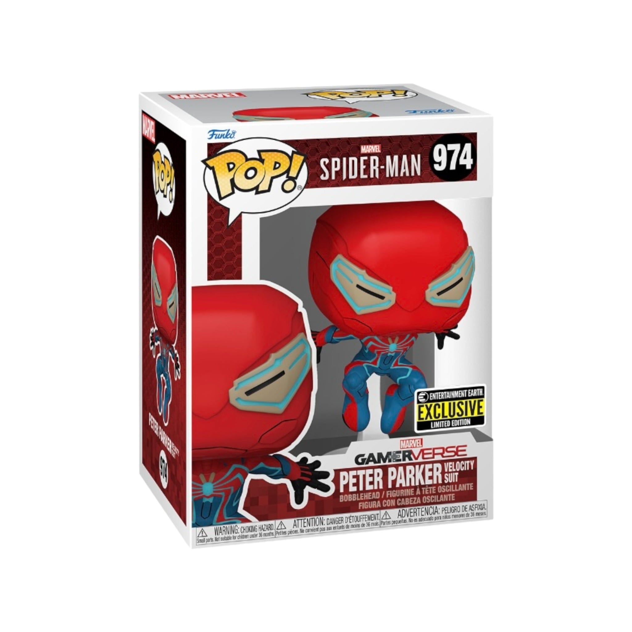 Entertainment Earth Peter Parker Velocity Suit #974 Funko Pop! - Spider - Man 2 - Entertainment Earth Exclusive
