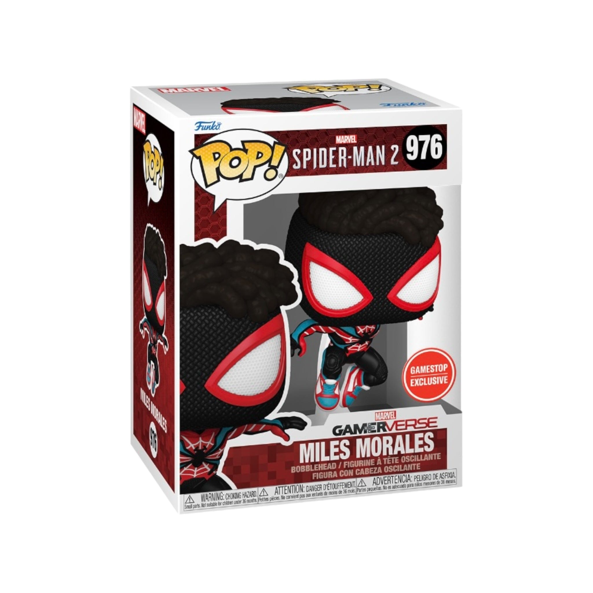 Funko Pop! Miles Morales #976 (Evolved Suit) Funko Pop! - Spider - Man 2 - GameStop Exclusive