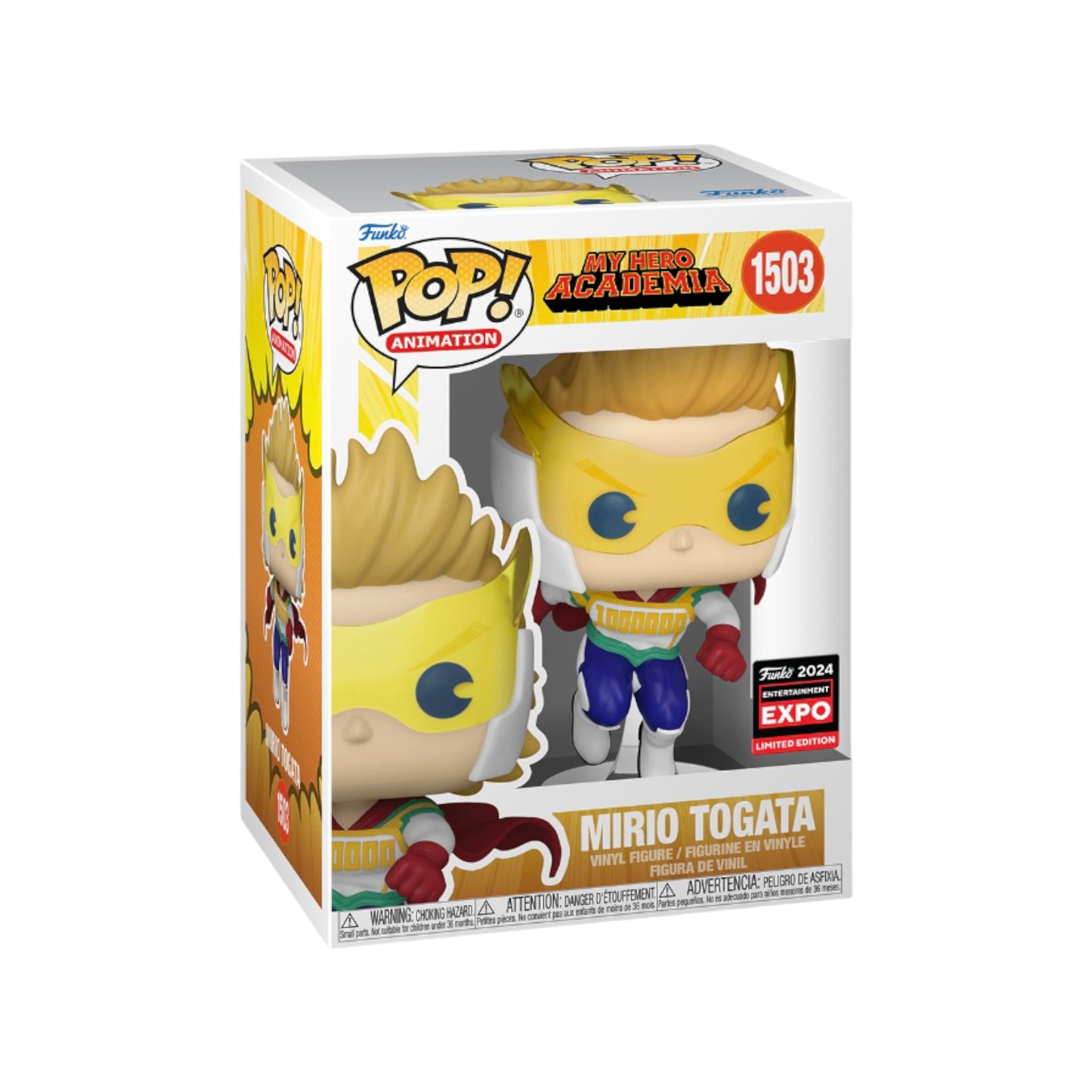 Funko Pop! Mirio Togata #1503 (Helmeted) Funko Pop! - My Hero Academia - C2E2 2024 Shared Exclusive
