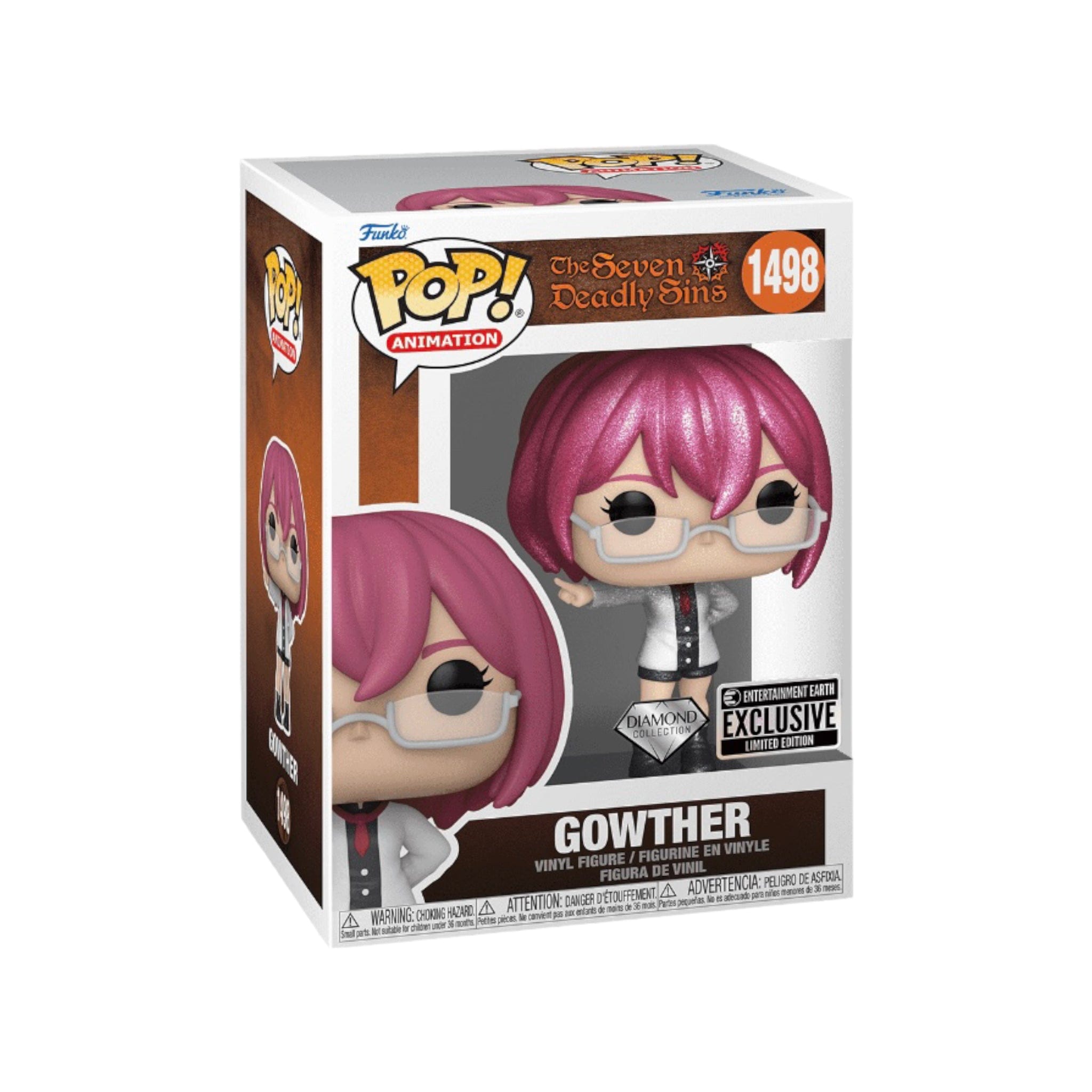 Entertainment Earth Gowther #1498 (Diamond Collection) Funko Pop! - The Seven Deadly Sins - Entertainment Earth Exclusive