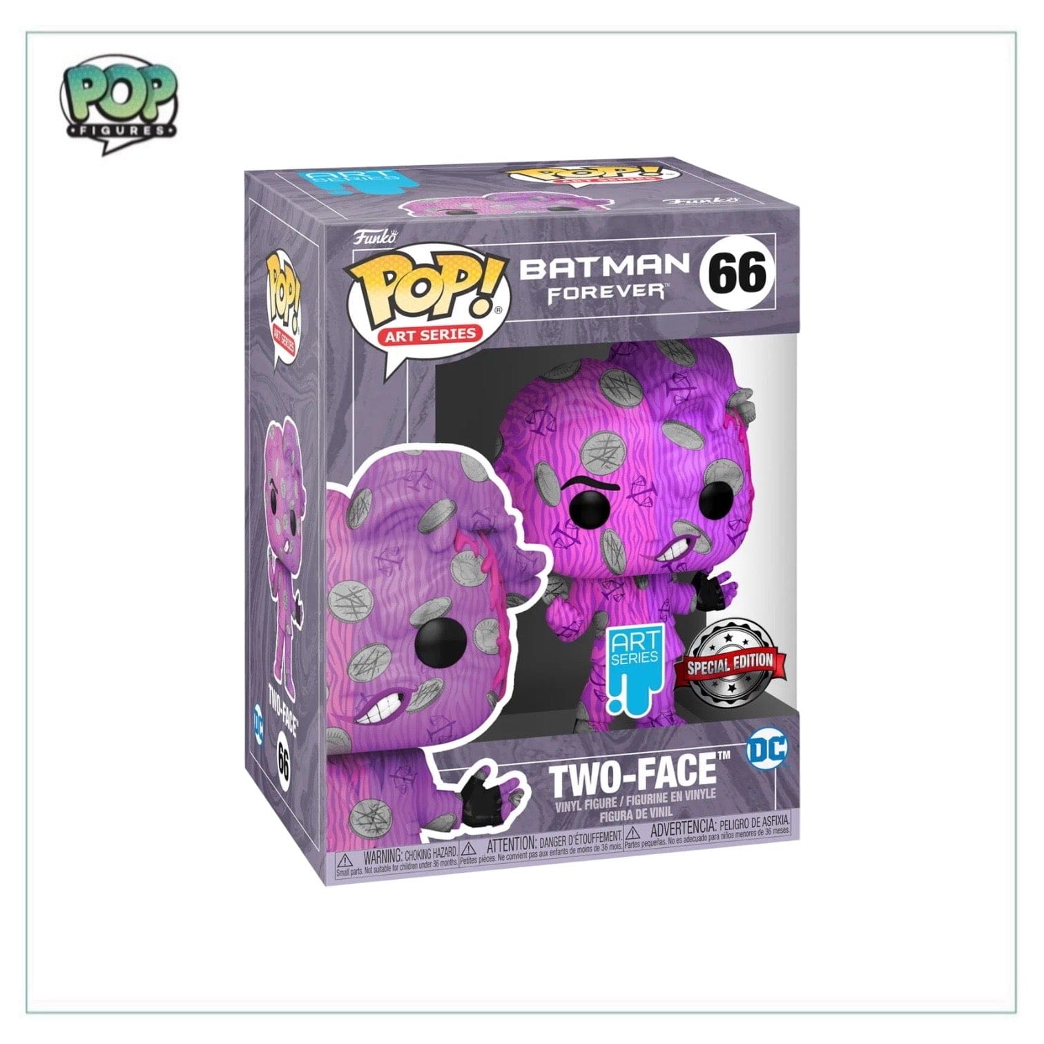 Funko Pop! Two - Face #66 (Art Series) Funko Pop! - Batman Forever - Special Edition