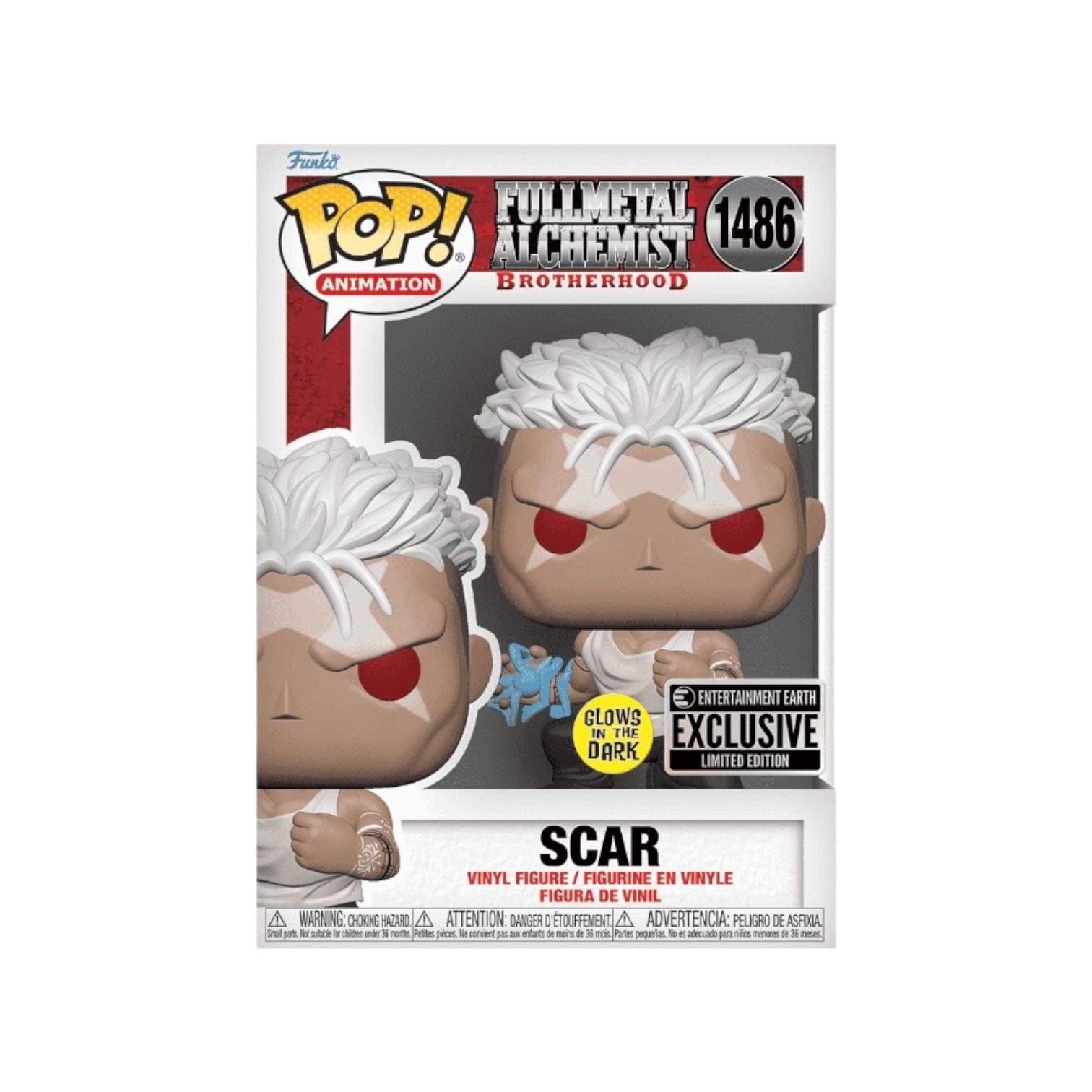 Entertainment Earth Scar #1486 (Glows in the Dark) Funko Pop! - Fullmetal Alchemist Brotherhood - Entertainment Earth Exclusive
