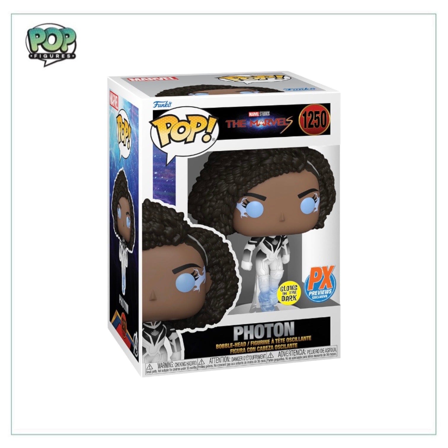Funko Pop! Photon #1250 (Glows in the Dark) Funko Pop! - The Marvels - PX Previews Exclusive