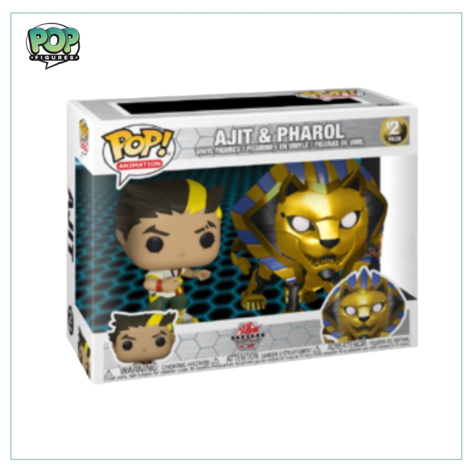 Funko Pop! Ajit and Pharol 2 Pack Funko Pop! - Bakugan Battle Brawlers