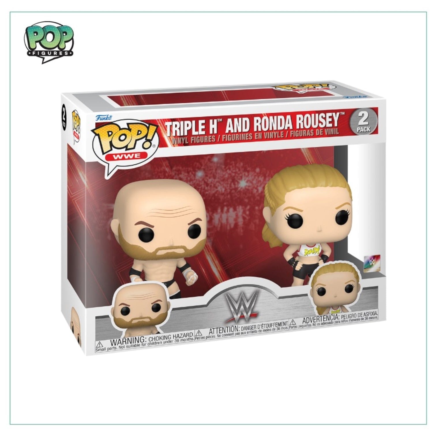 Funko Pop! Triple H and Ronda Rousey 2 Pack Funko Pop! - WWE