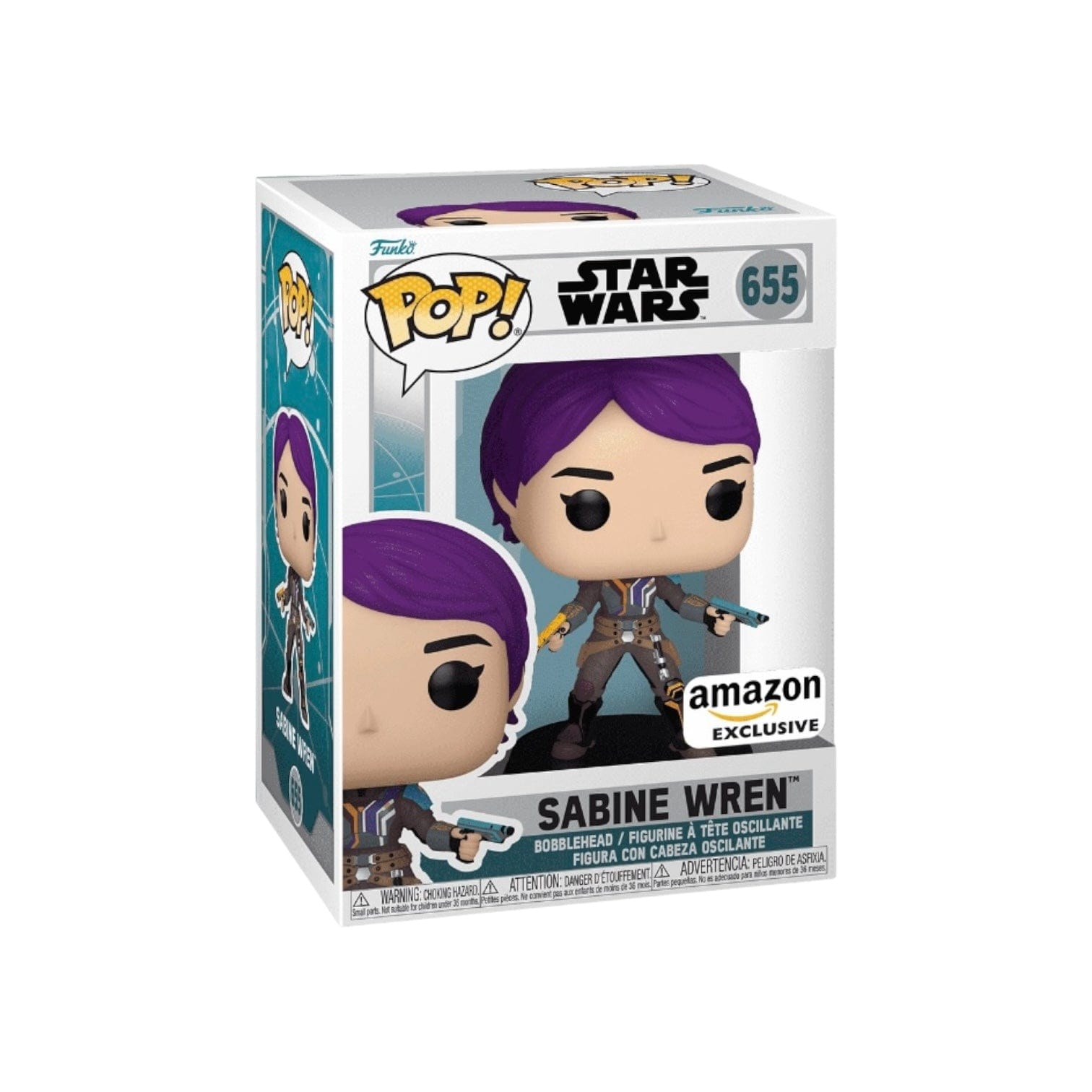 Funko Pop! Sabine Wren #655 (Unmasked) Funko Pop! - Star Wars: Ahsoka - Amazon Exclusive