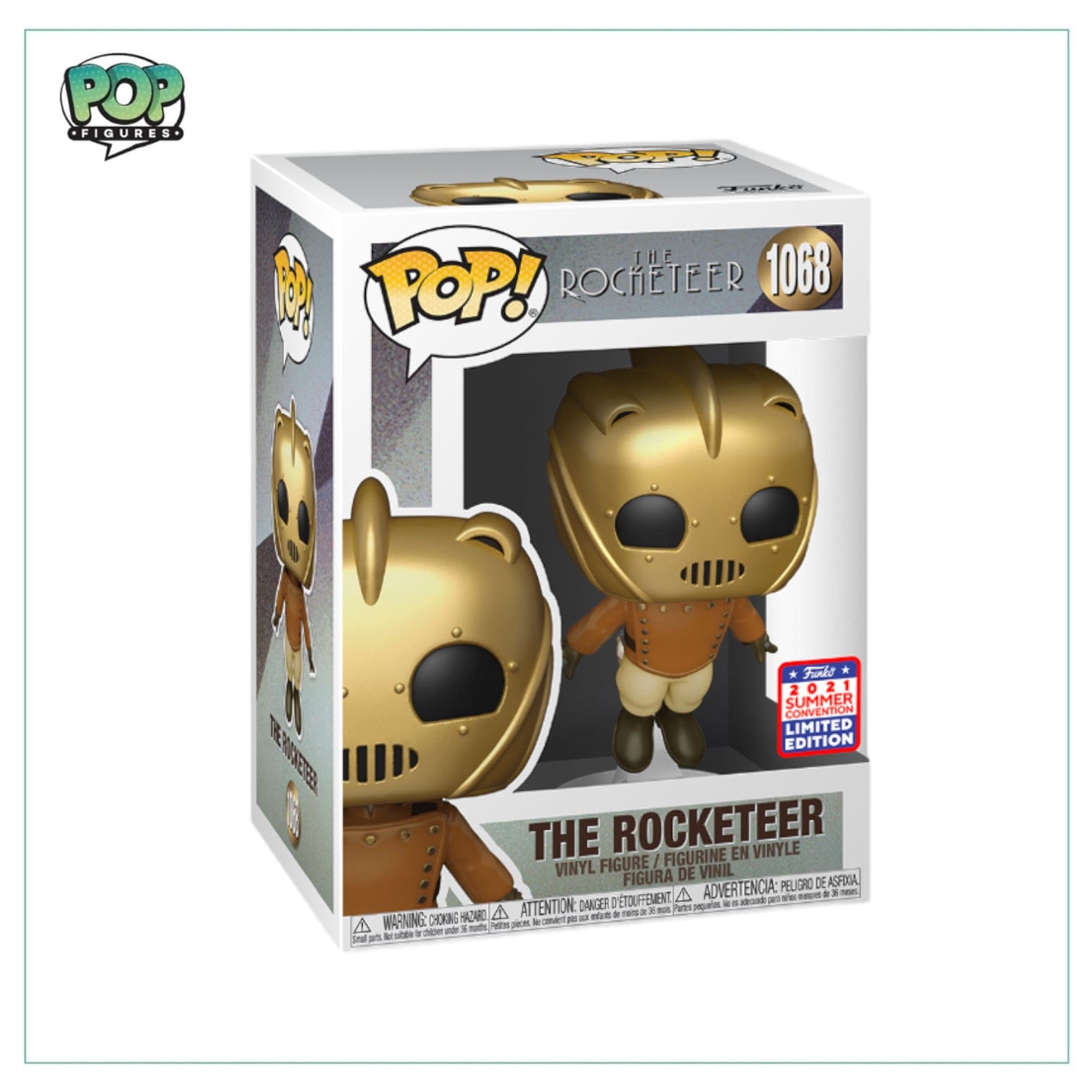 Funko Pop! The Rocketeer #1068 Funko Pop! Disney: The Rocketeer - Virtual Funkon 2021 Shared Exclusive