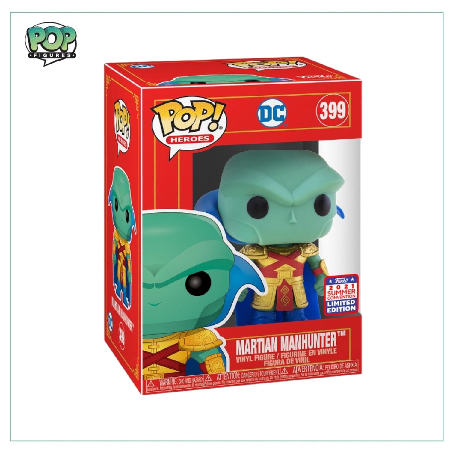 Funko Pop! Martian Manhunter #399 Funko Pop! - DC Imperial Palace - Virtual Funkon 2021 Shared Exclusive