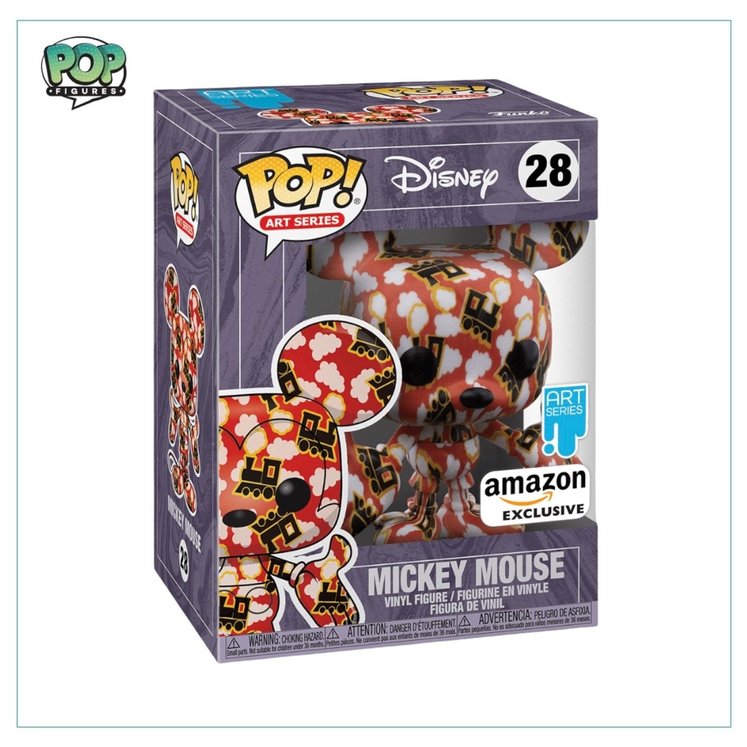 Mickey Mouse #28 Funko Pop! Disney: Art Series, Amazon Exclusive - Sealed In Hard Stack