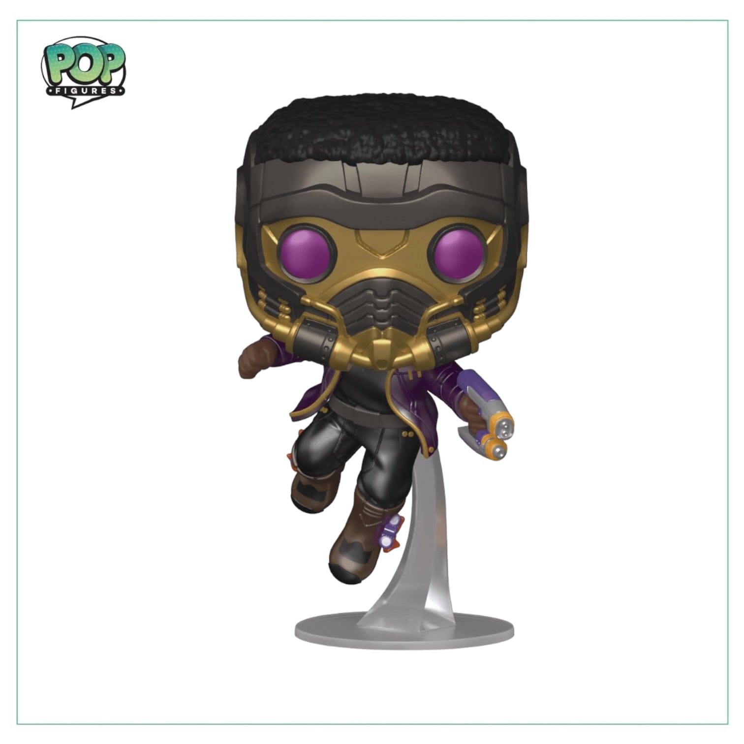 Funko Pop! T’challa Star - Lord (Metallic) #871 Funko Pop! - What If…? - Box Lunch Exclusive
