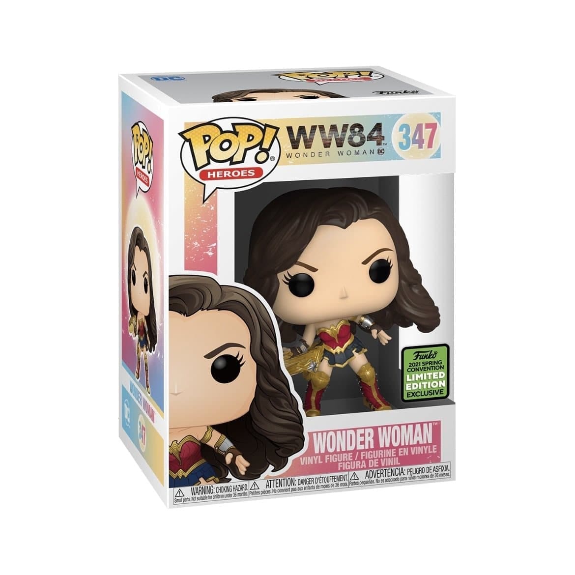 Funko Pop! Wonder Woman #347 Funko Pop! WW84, ECCC 2021 Shared Exclusive