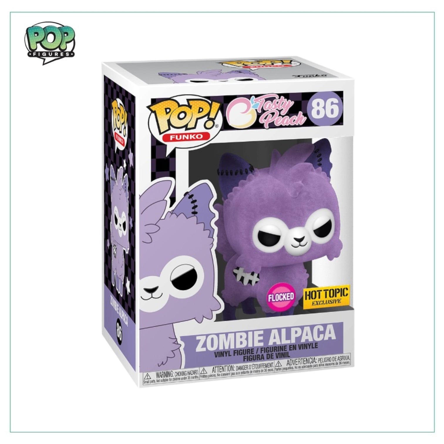 Funko Pop! Zombie Alpaca (Flocked) #86 Funko Pop! - Tasty Peach - Hot Topic Exclusive